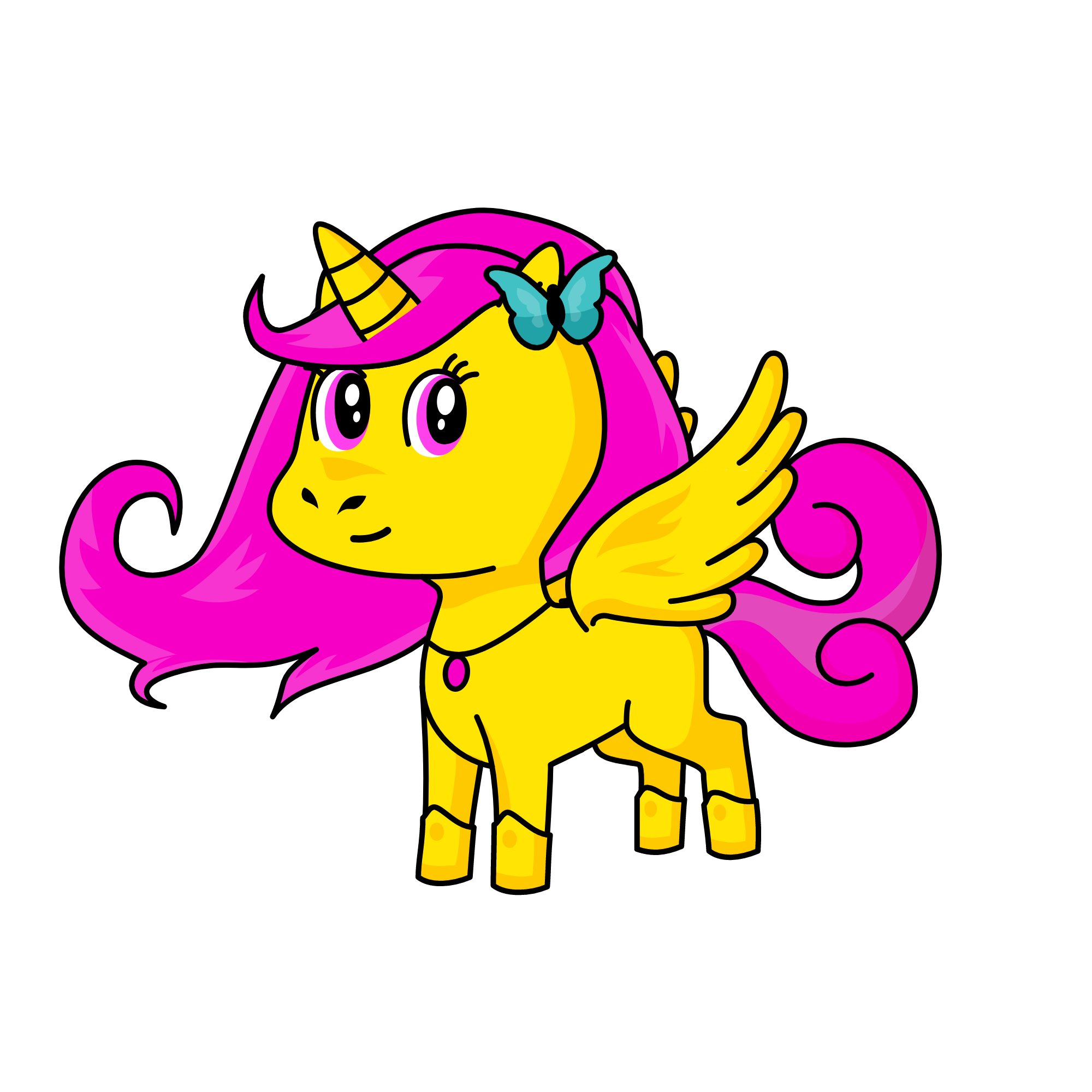 fluttershy, the unicorn
