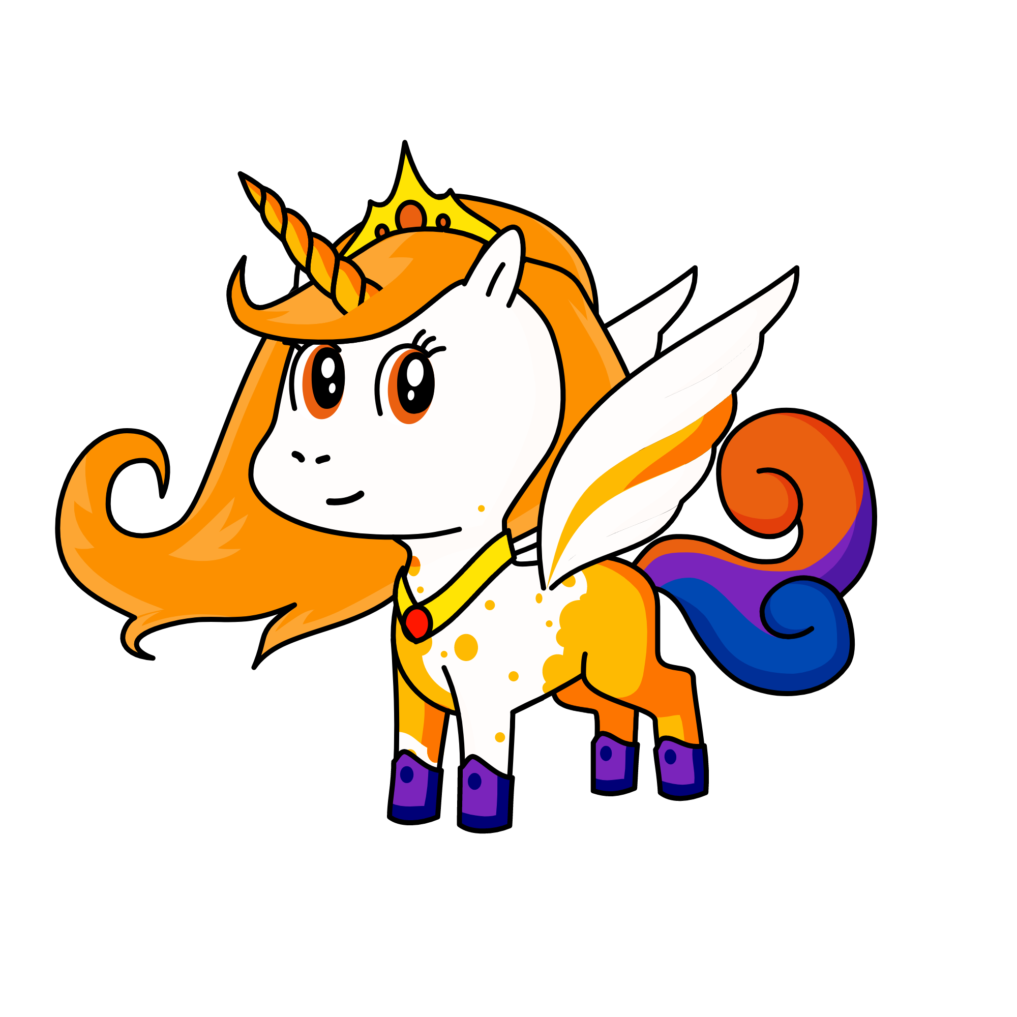 Queen Galaxia #the mom of Luna and Calestia , the unicorn