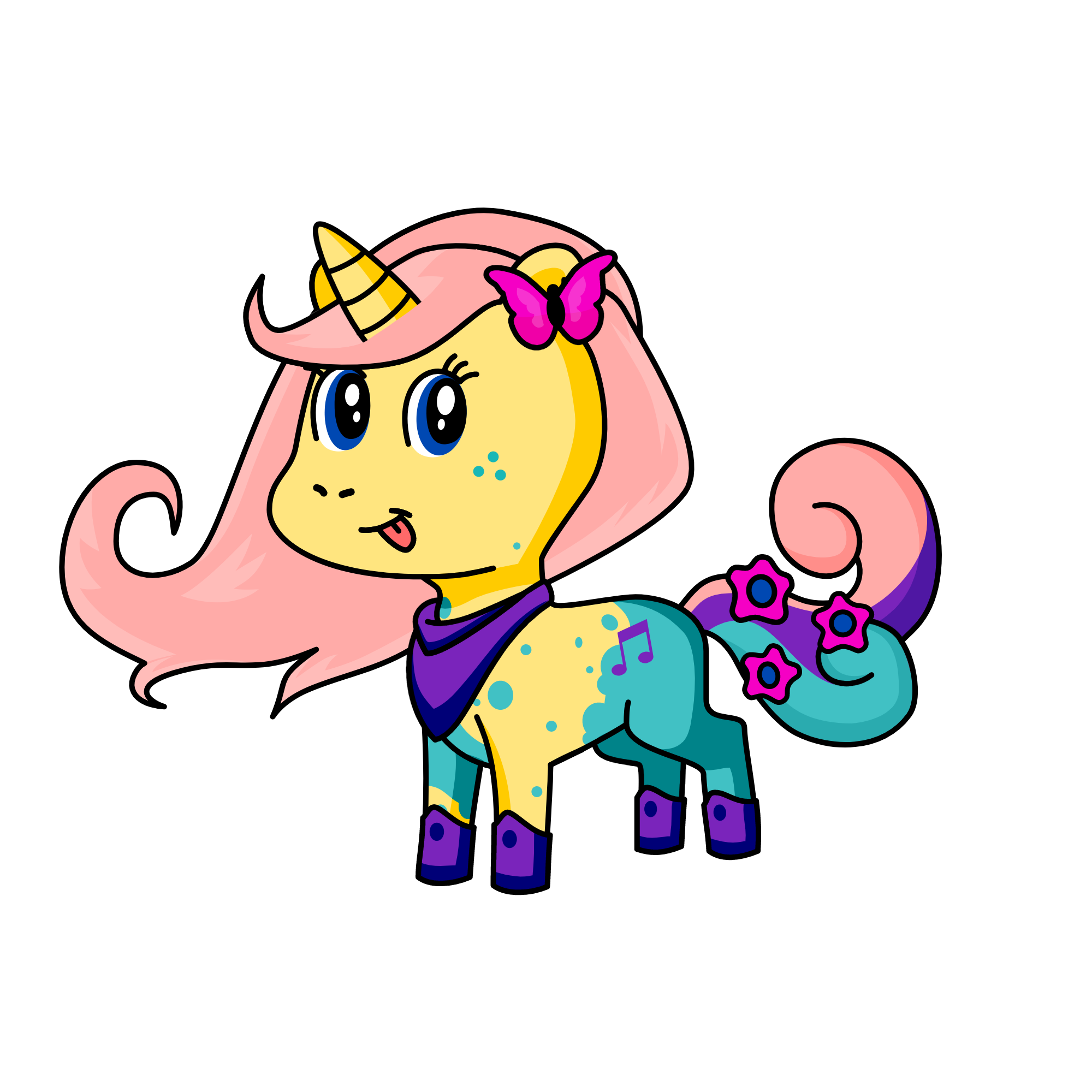 Sunny, the unicorn