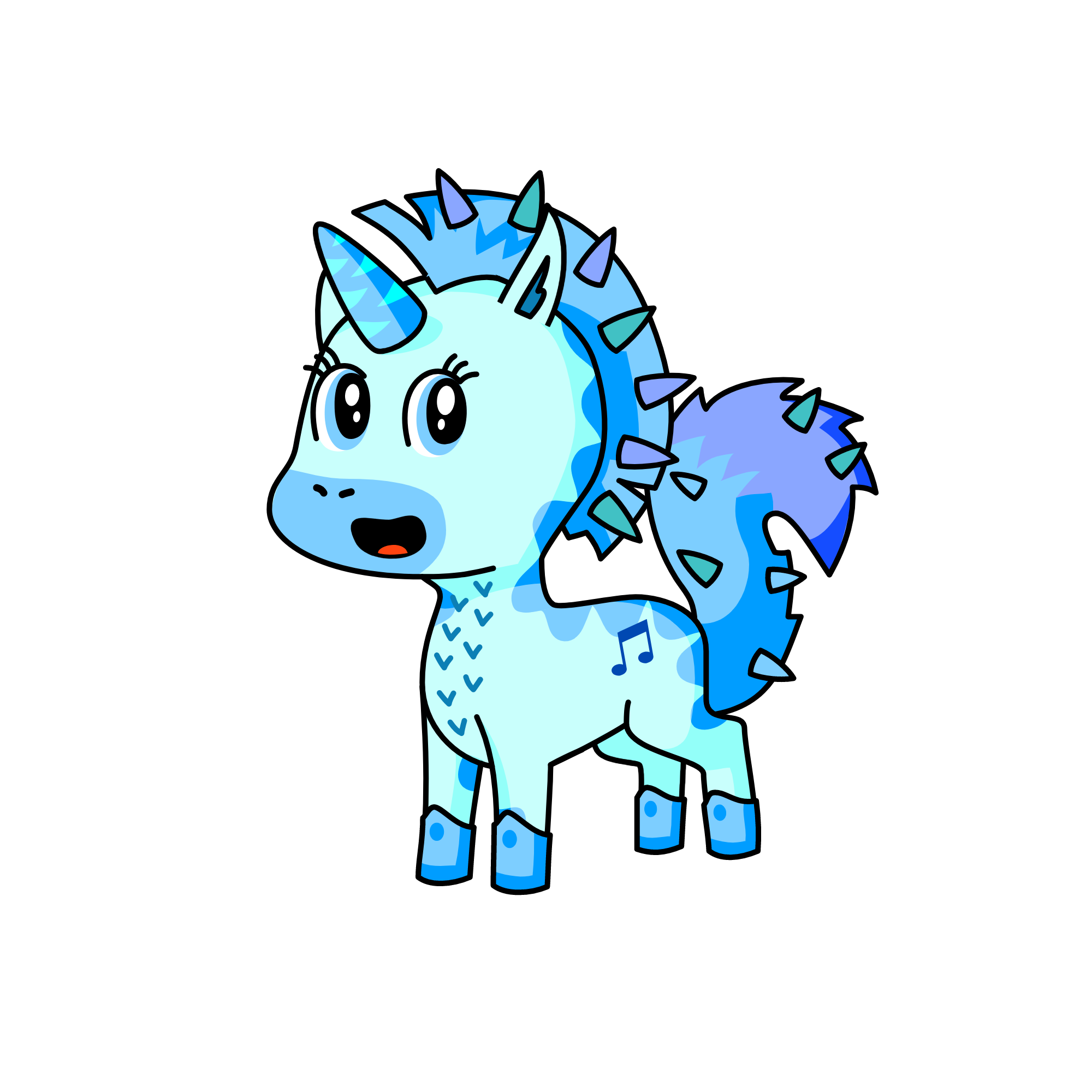 Snowy, the unicorn