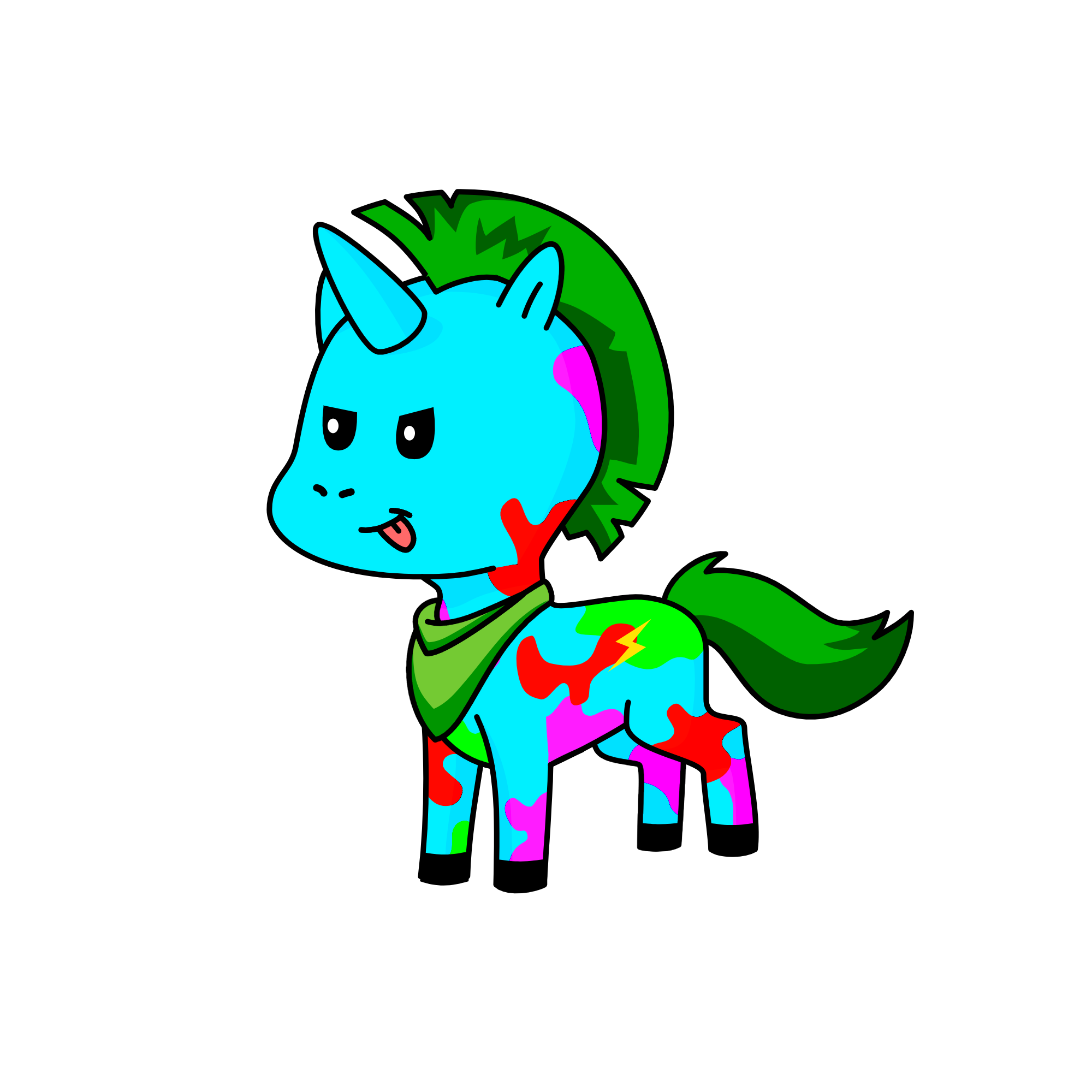 Rockstar Lightning, the unicorn
