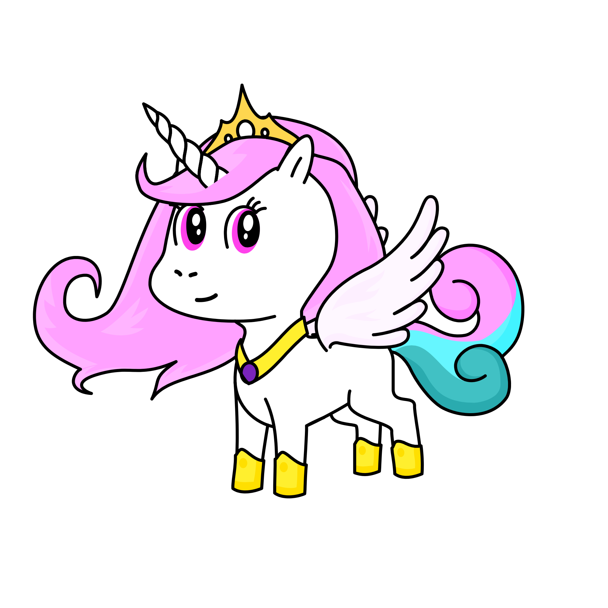 Princess Celestia , the unicorn