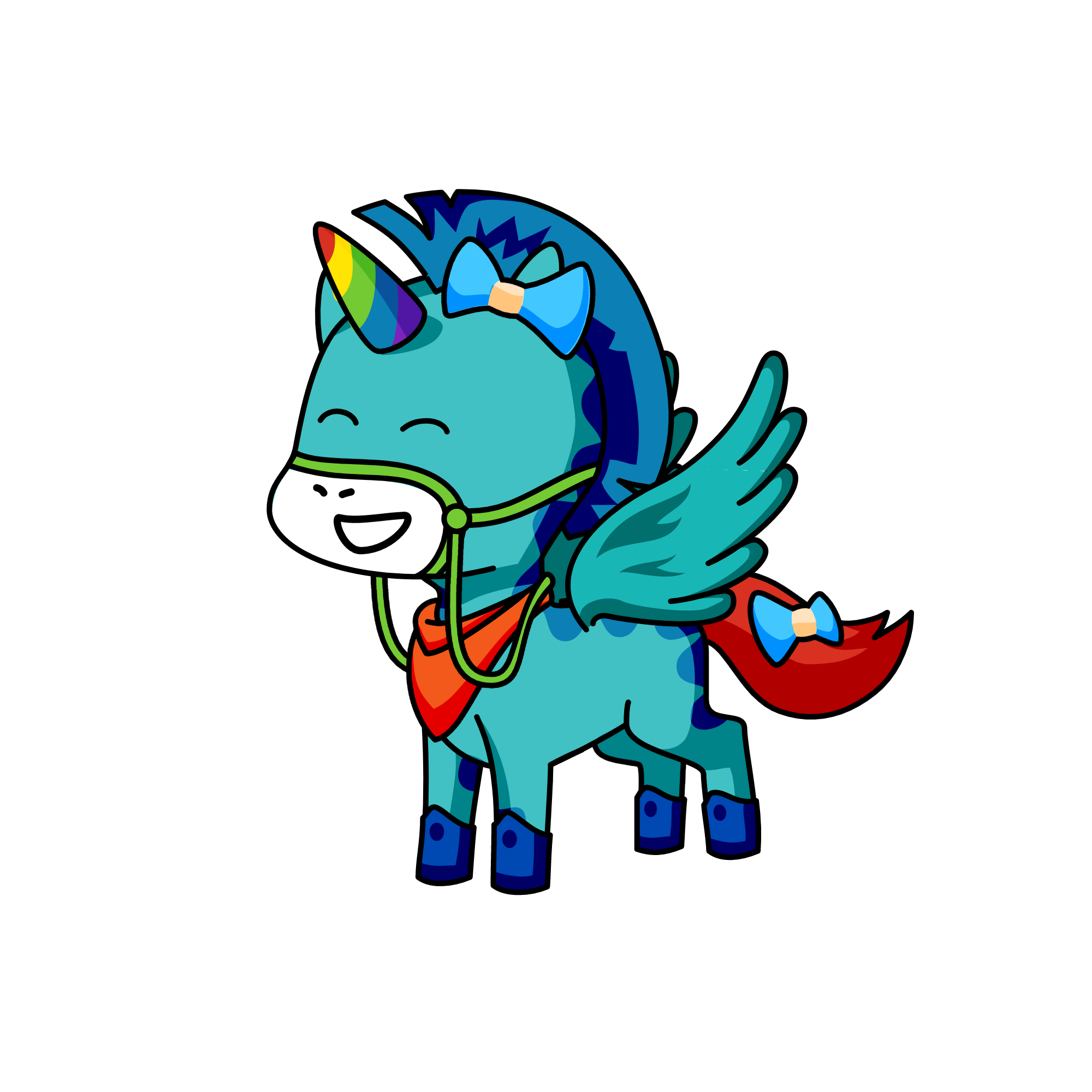 Rainbow Dash, the unicorn