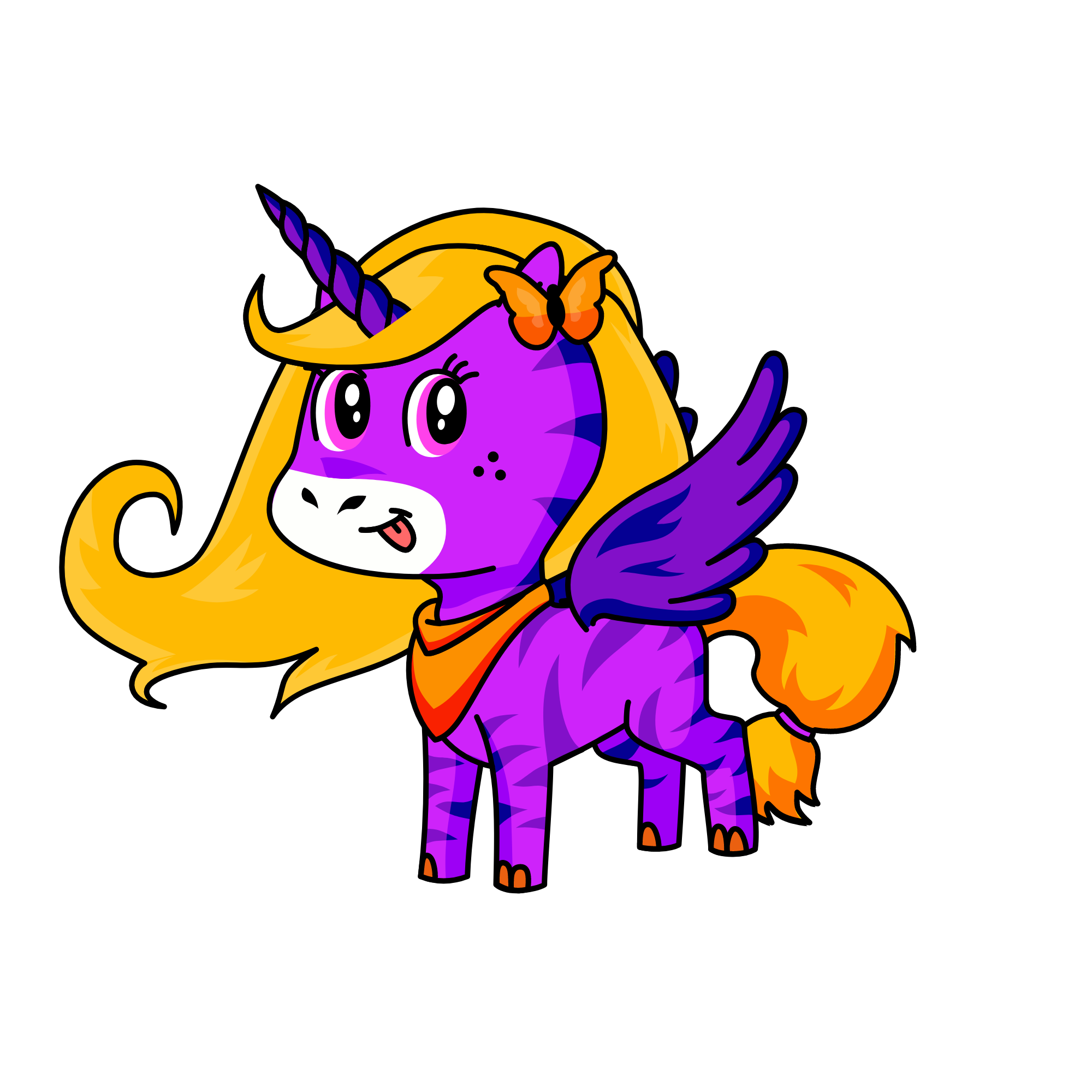 VIOLET, the unicorn