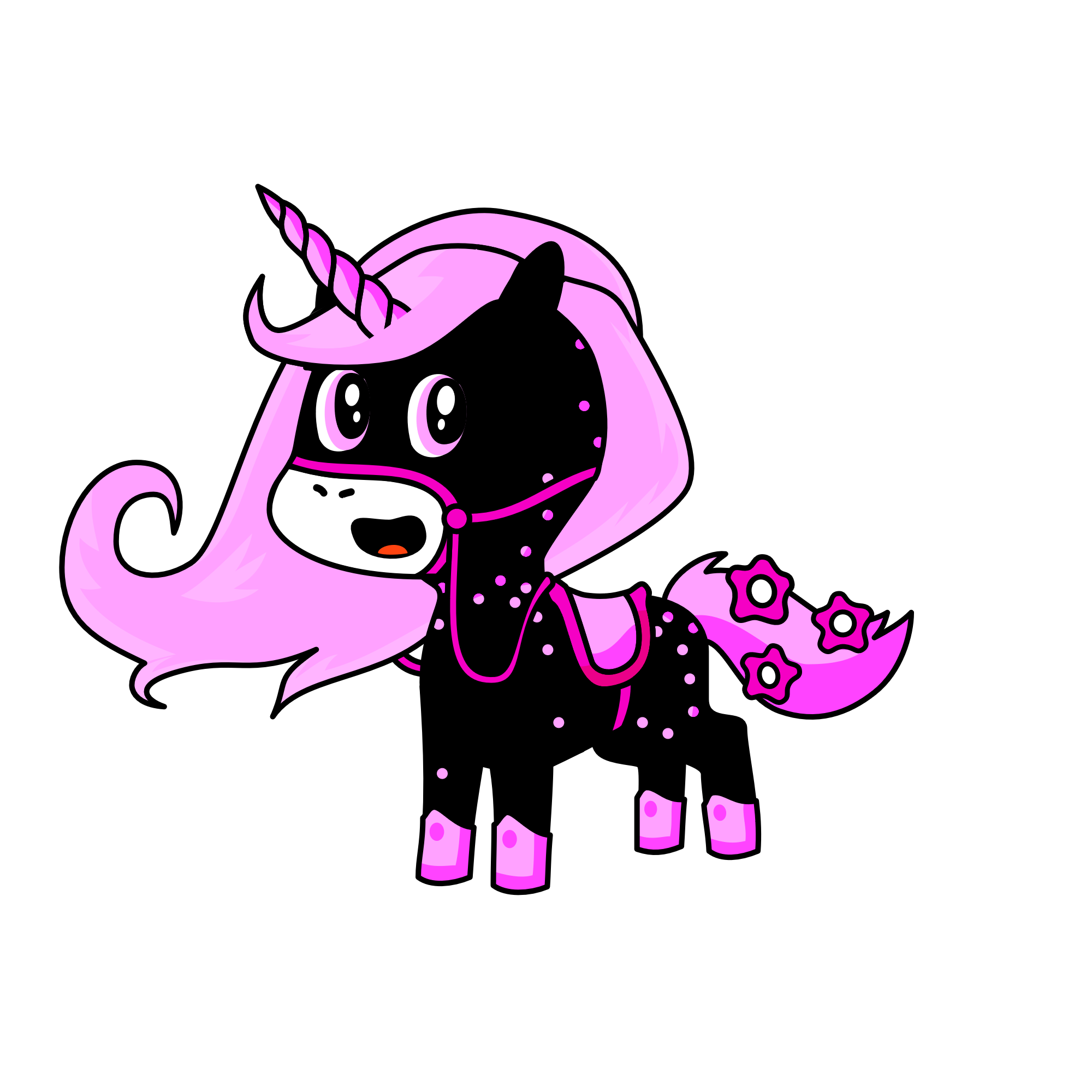 Princess Rose Pink, the unicorn