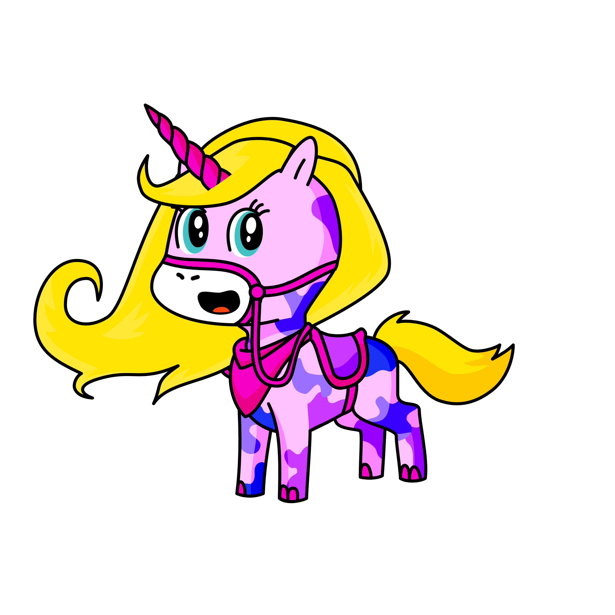 Pink Rose, the unicorn