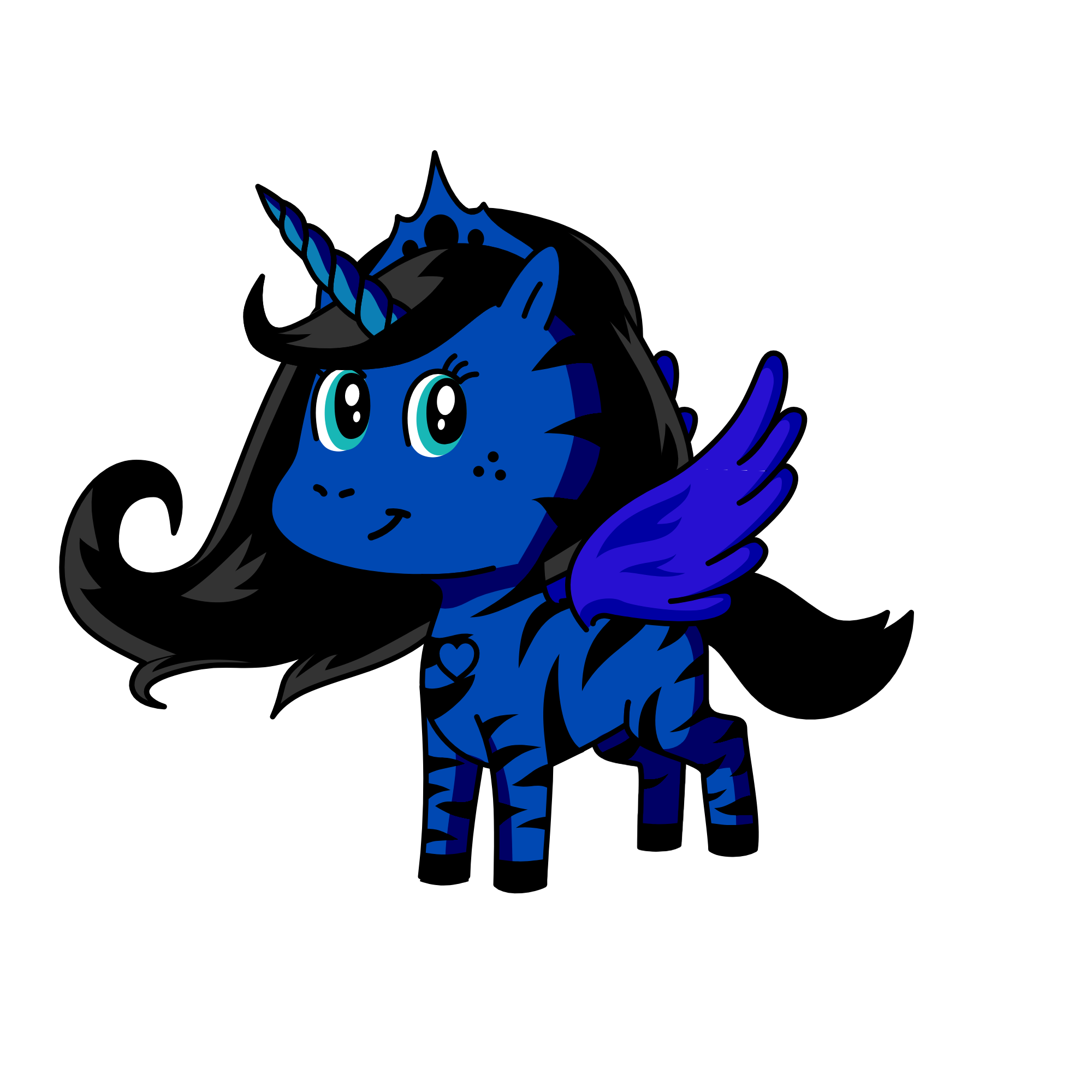 queen saviour luna of avalor , the unicorn