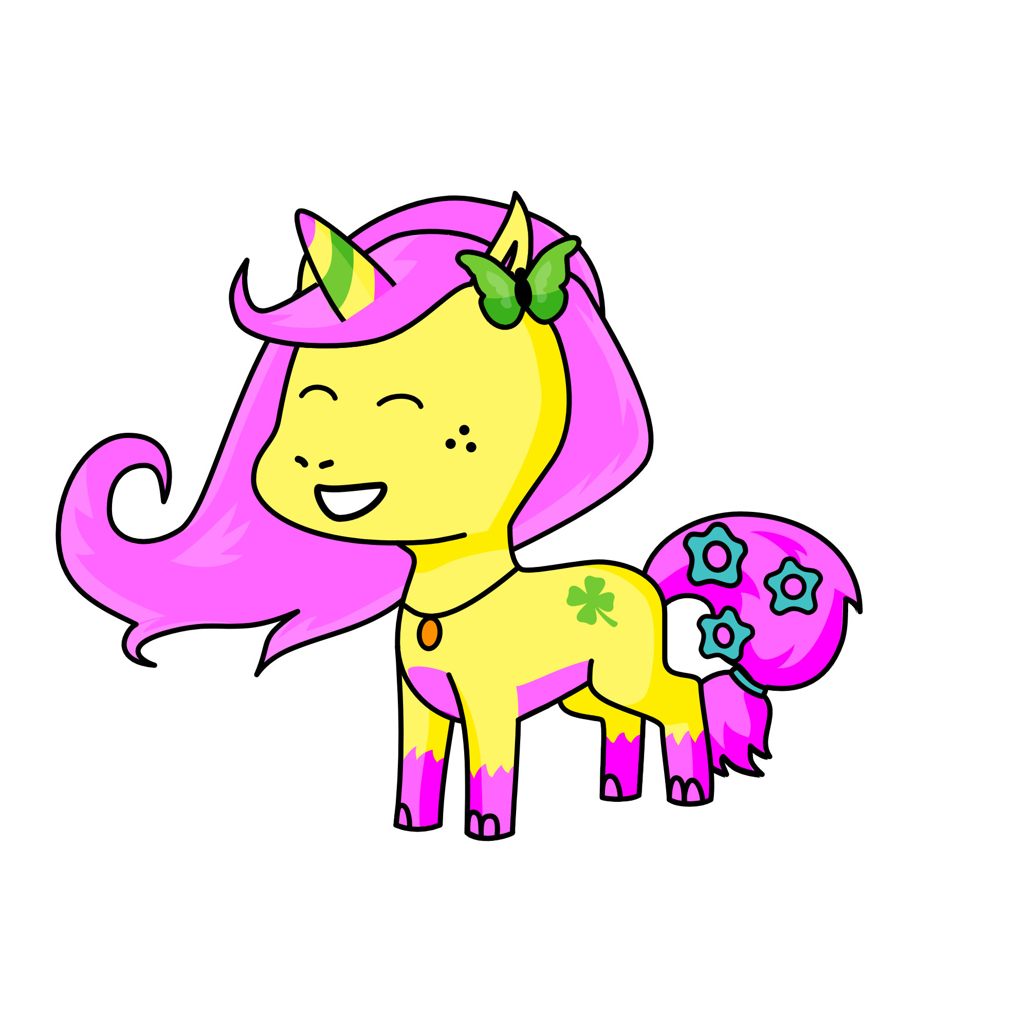 Fluttershy, the unicorn