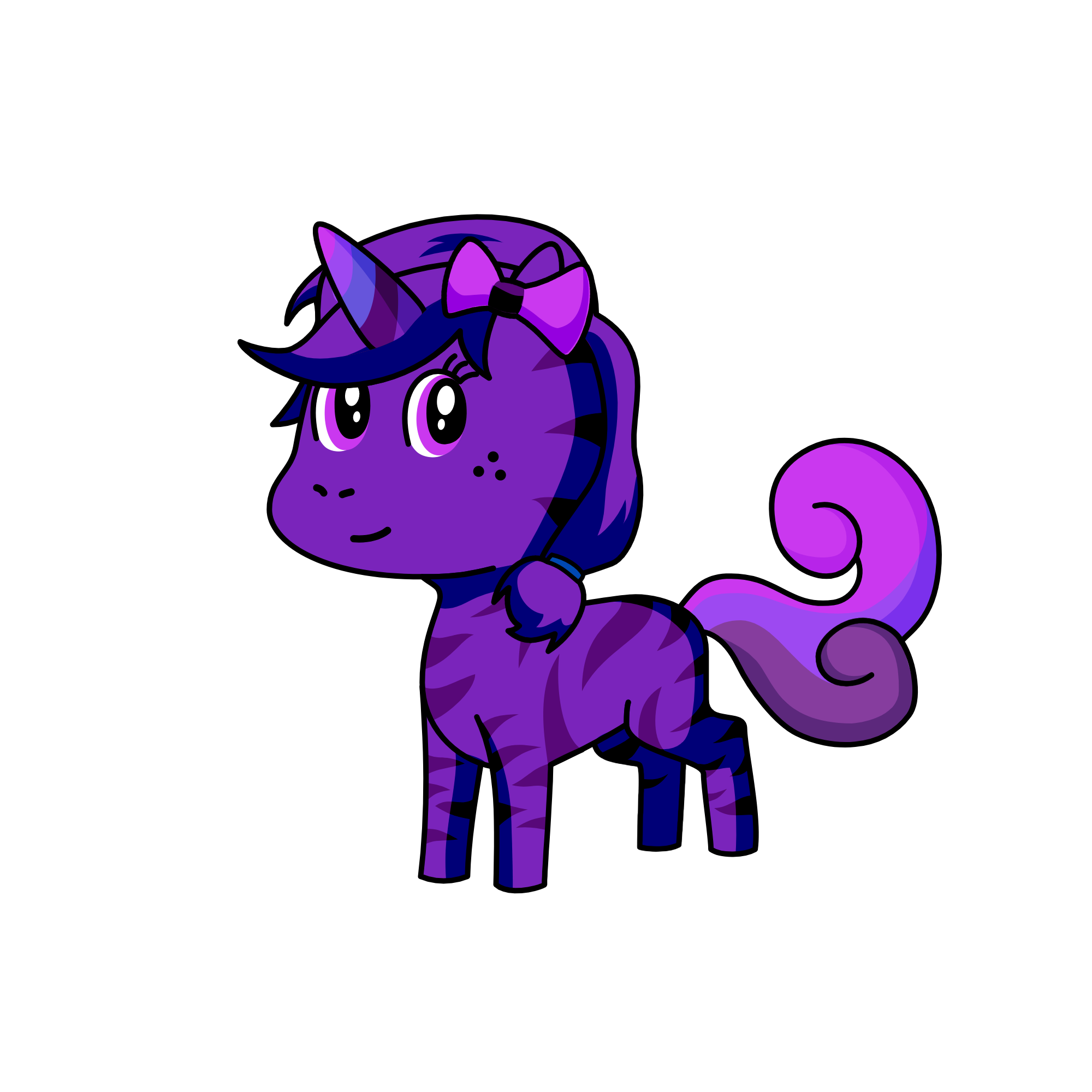 pretty purple , the unicorn