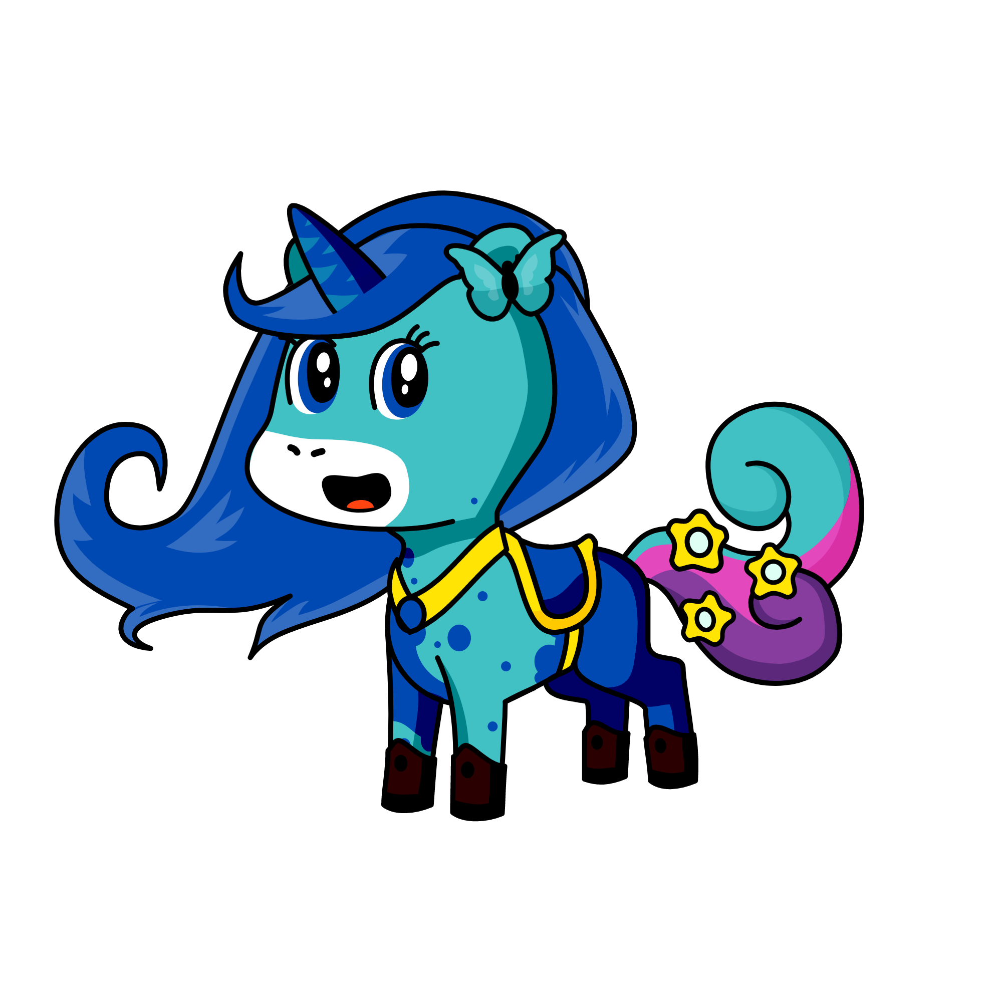 Bliss, the unicorn