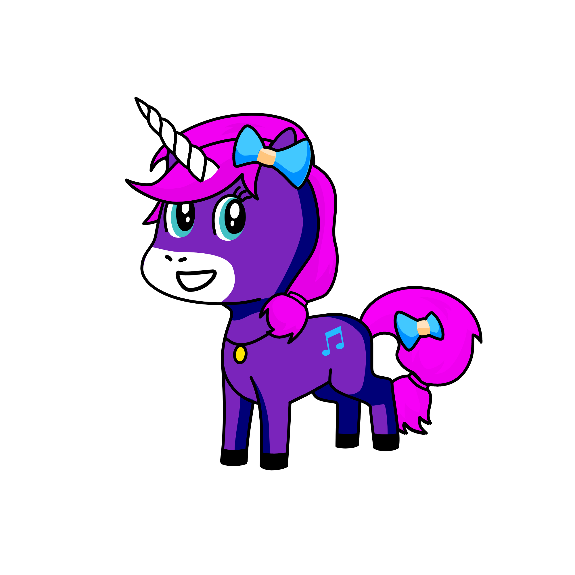 Violet, the unicorn