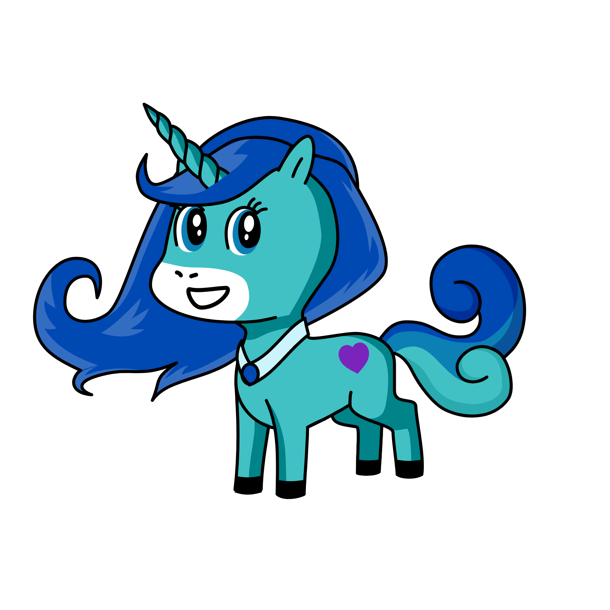 Crystal, the unicorn