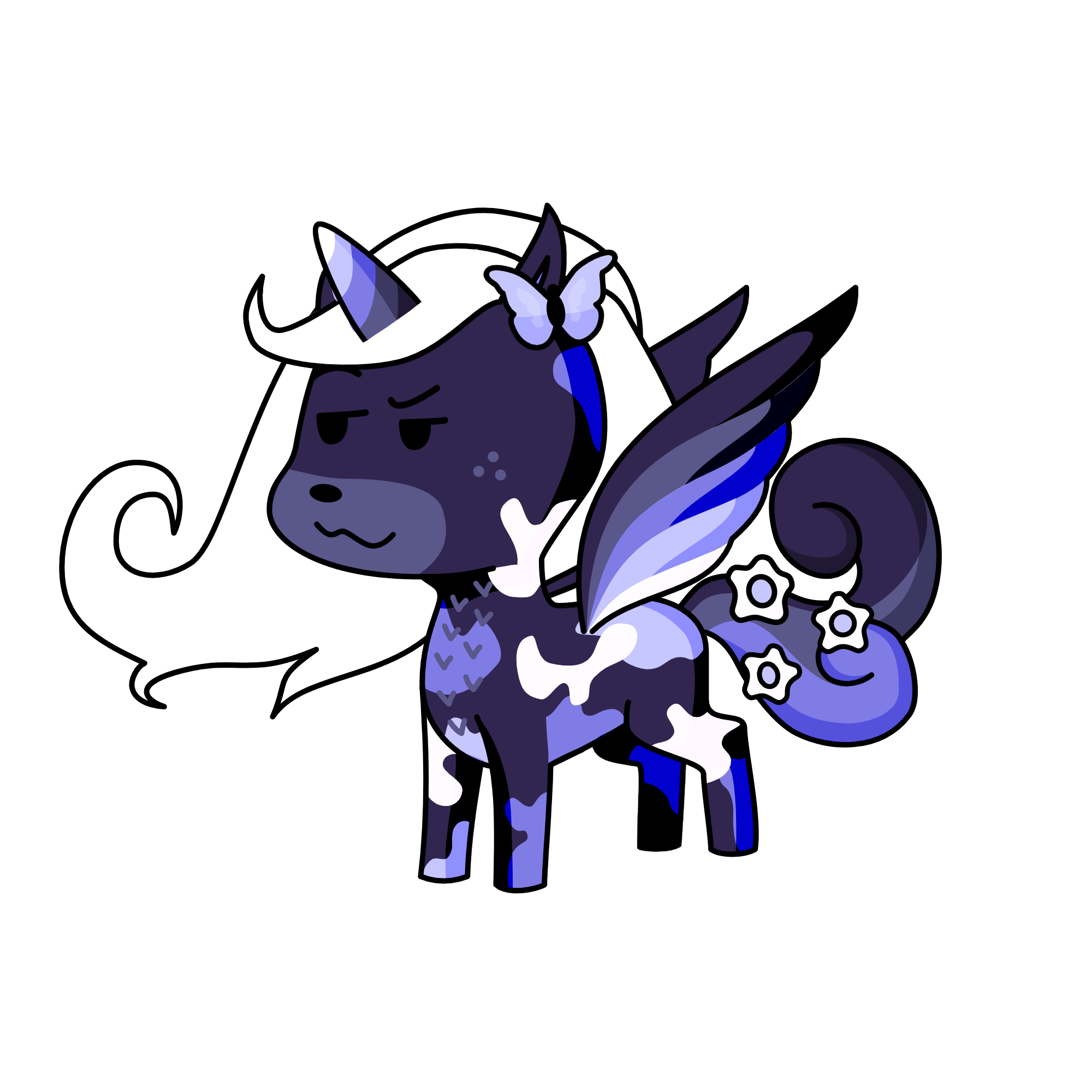 moonlight purple, the unicorn