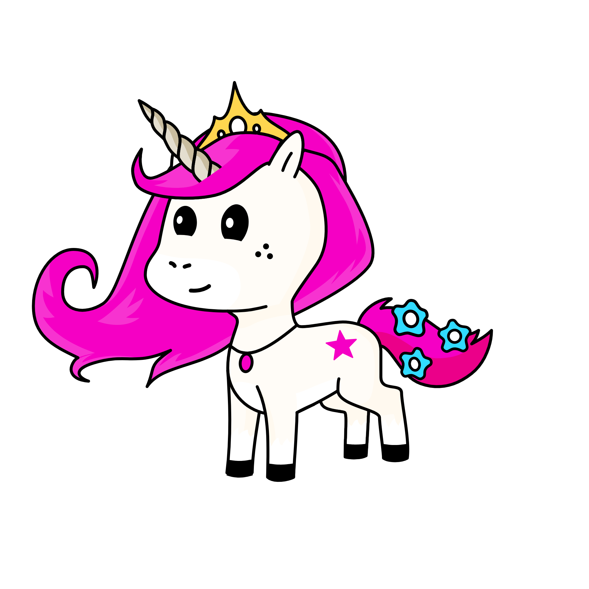 Snow, the unicorn