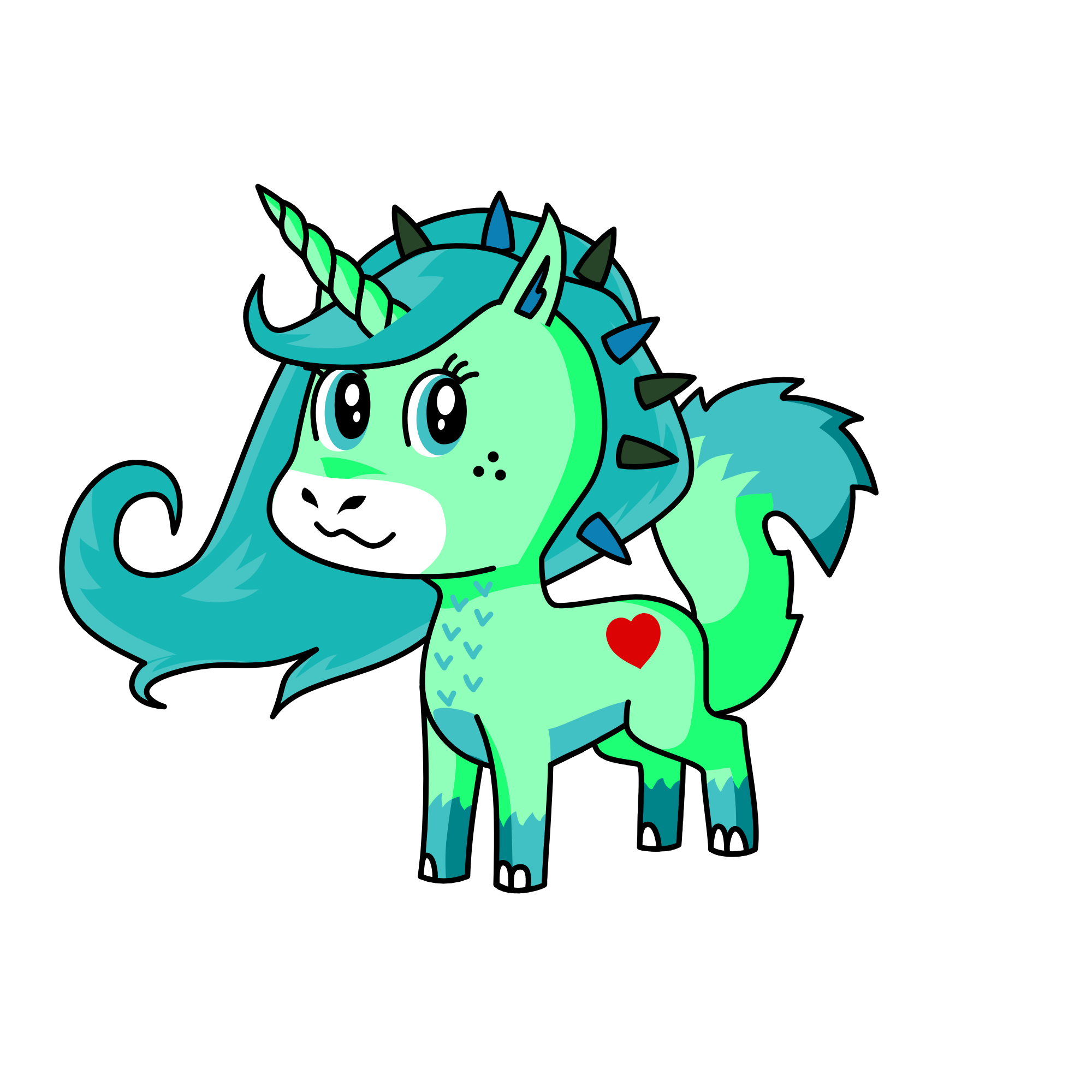 snowy, the unicorn