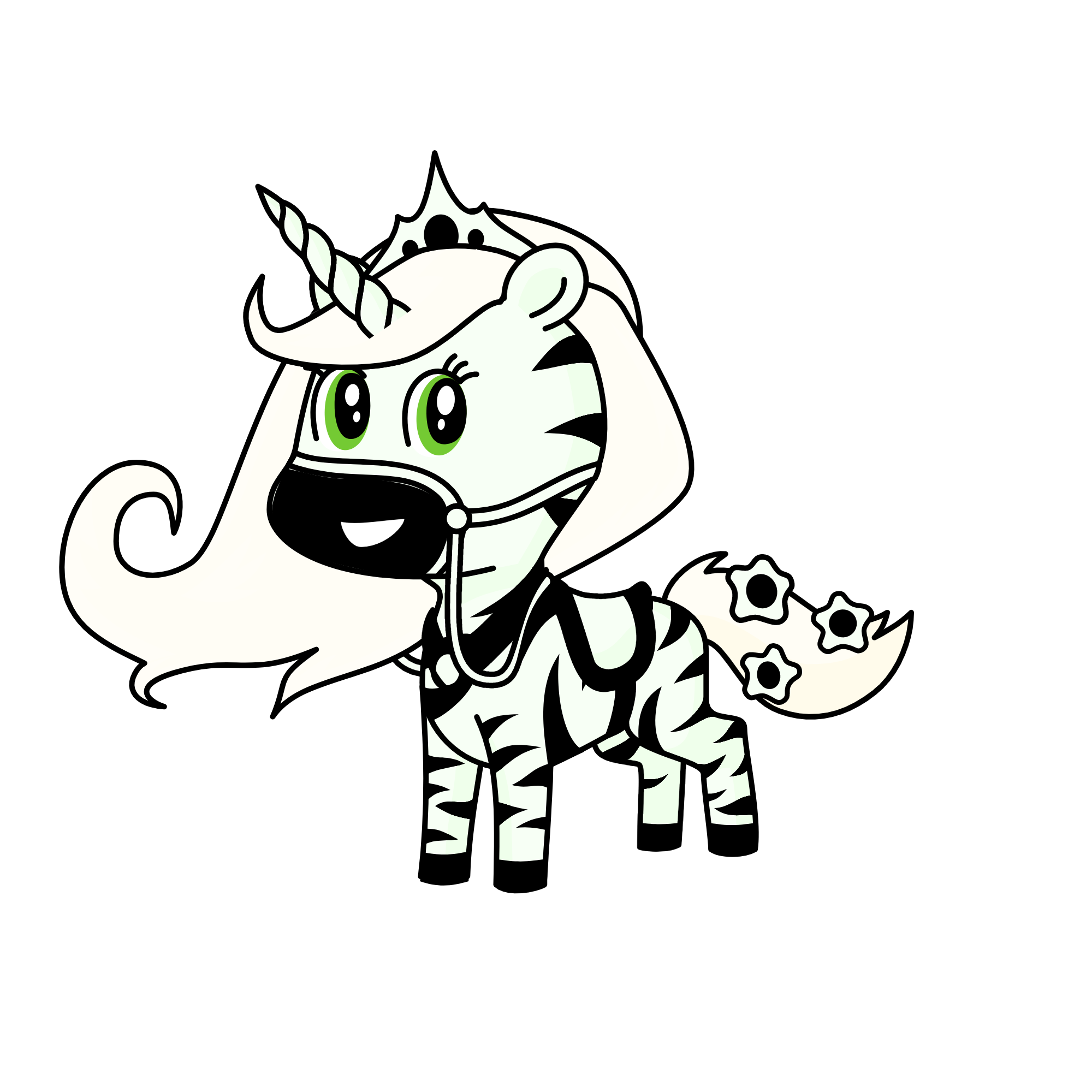 #ZenaZebralover, the unicorn