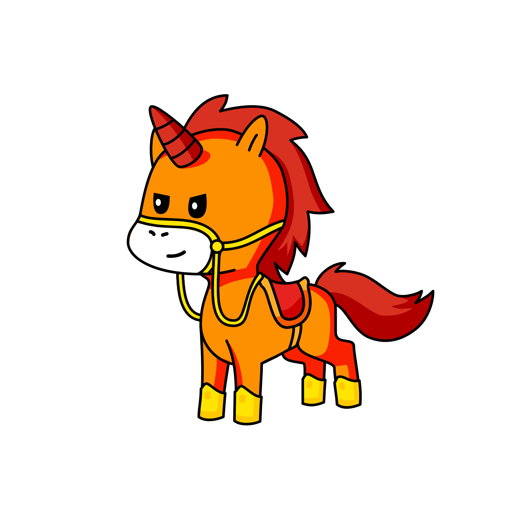 Racer the race horse, the unicorn