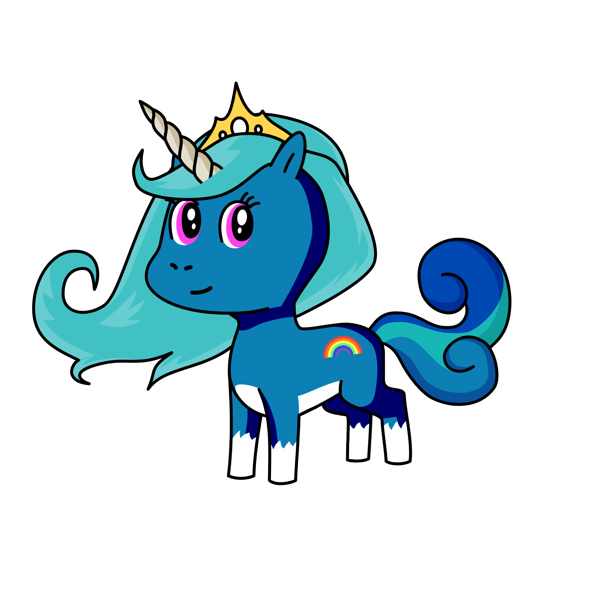 snowy, the unicorn