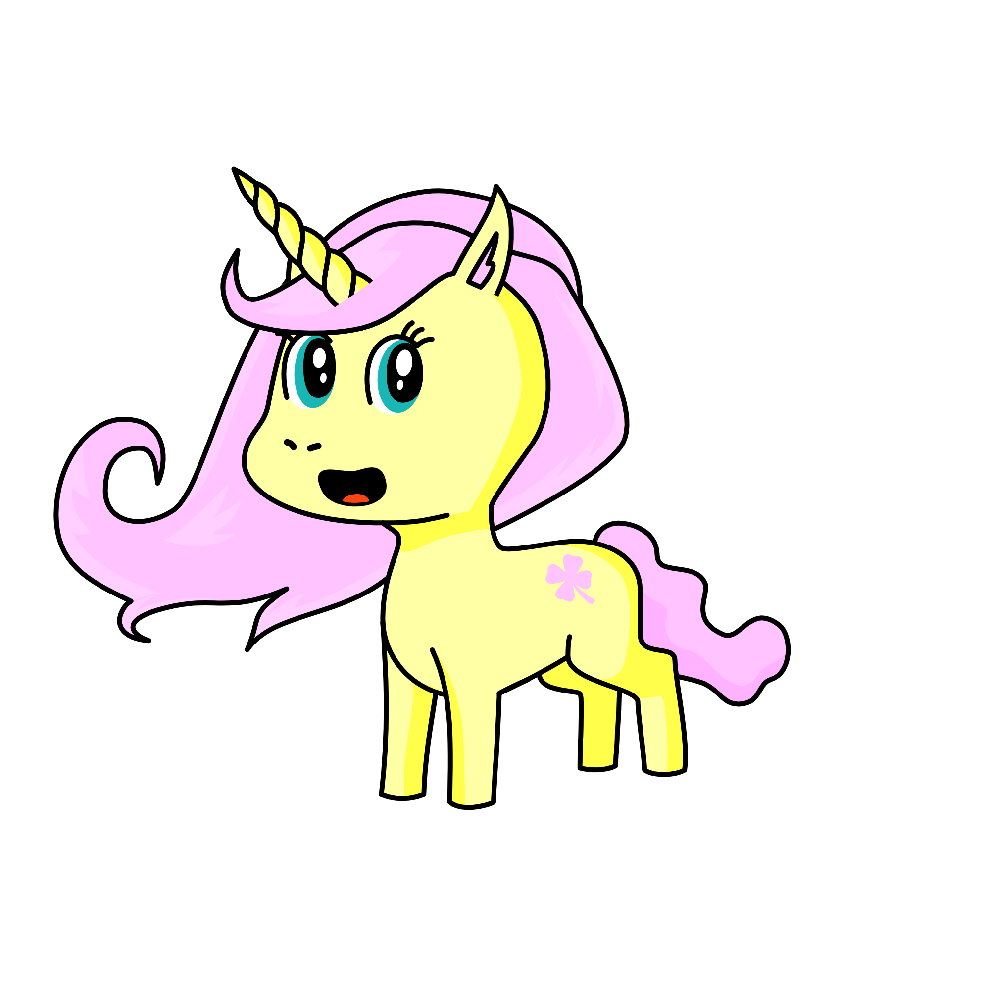 Fluttershy, the unicorn