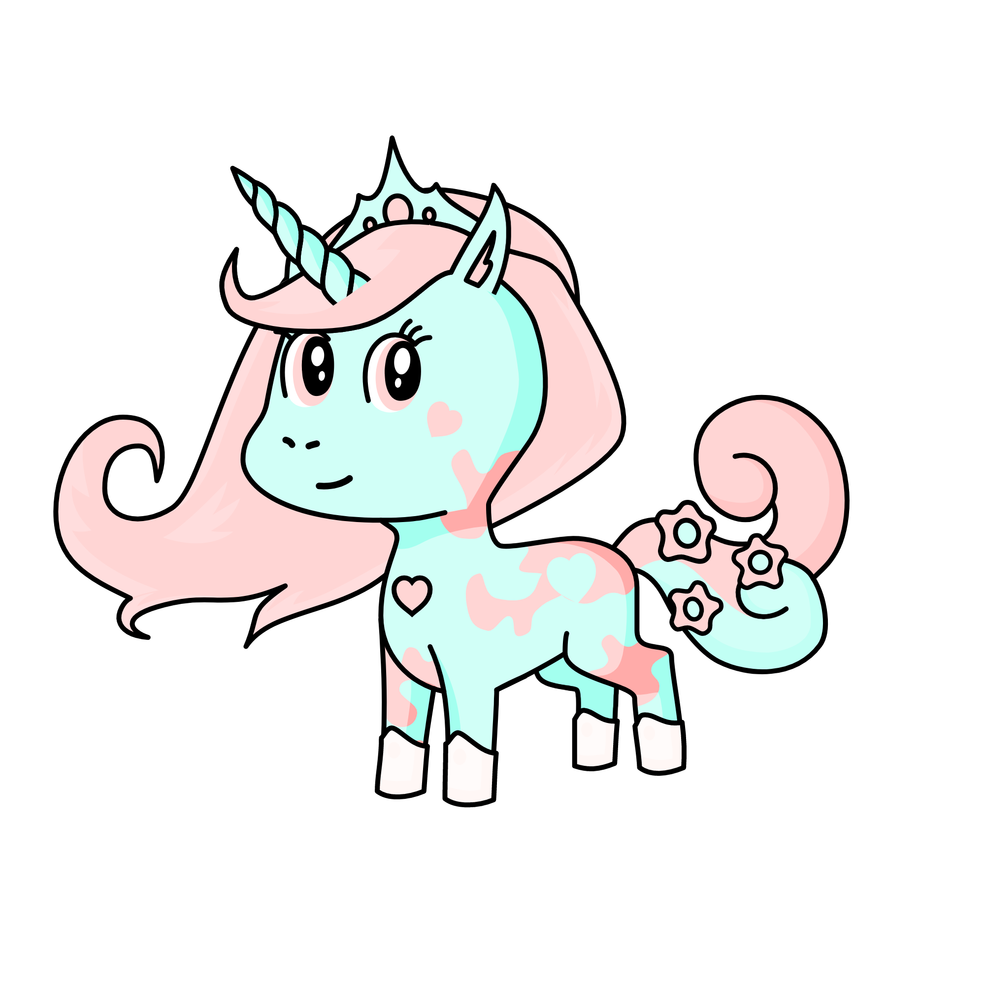 🤍❤️, the unicorn