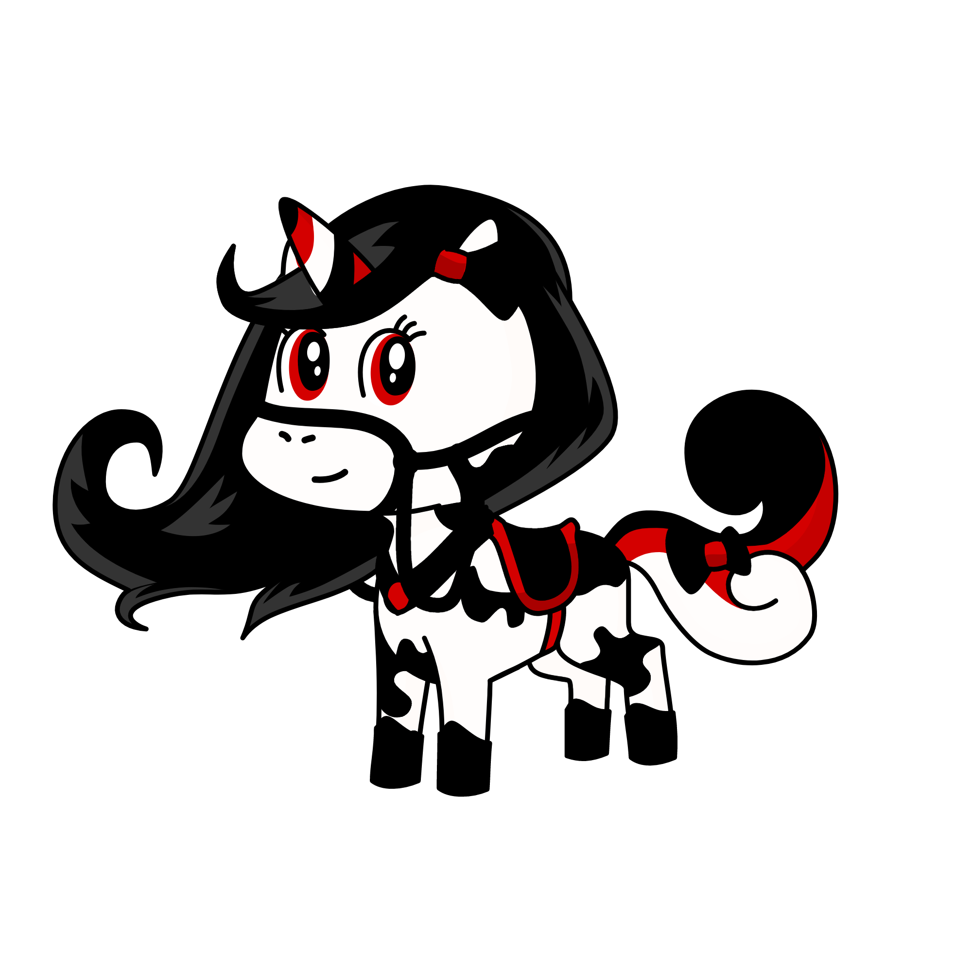 🖤🥡🤍, the unicorn