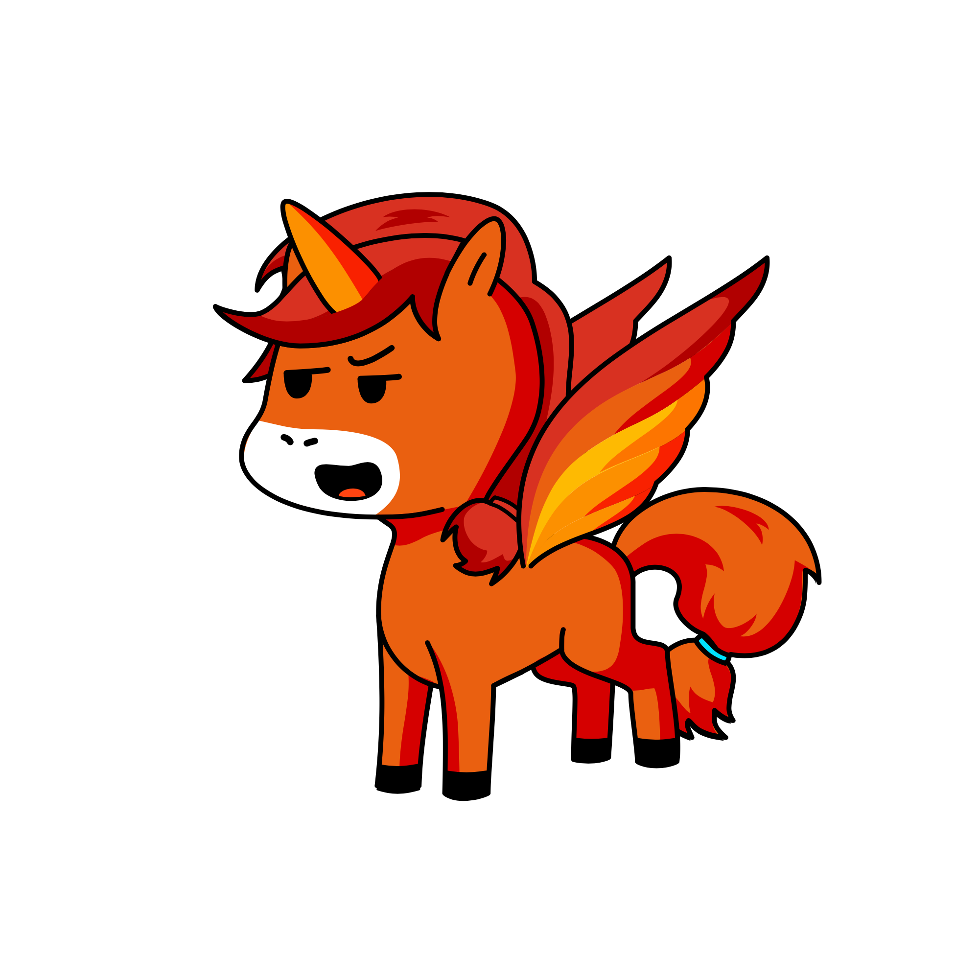 Flame, the unicorn