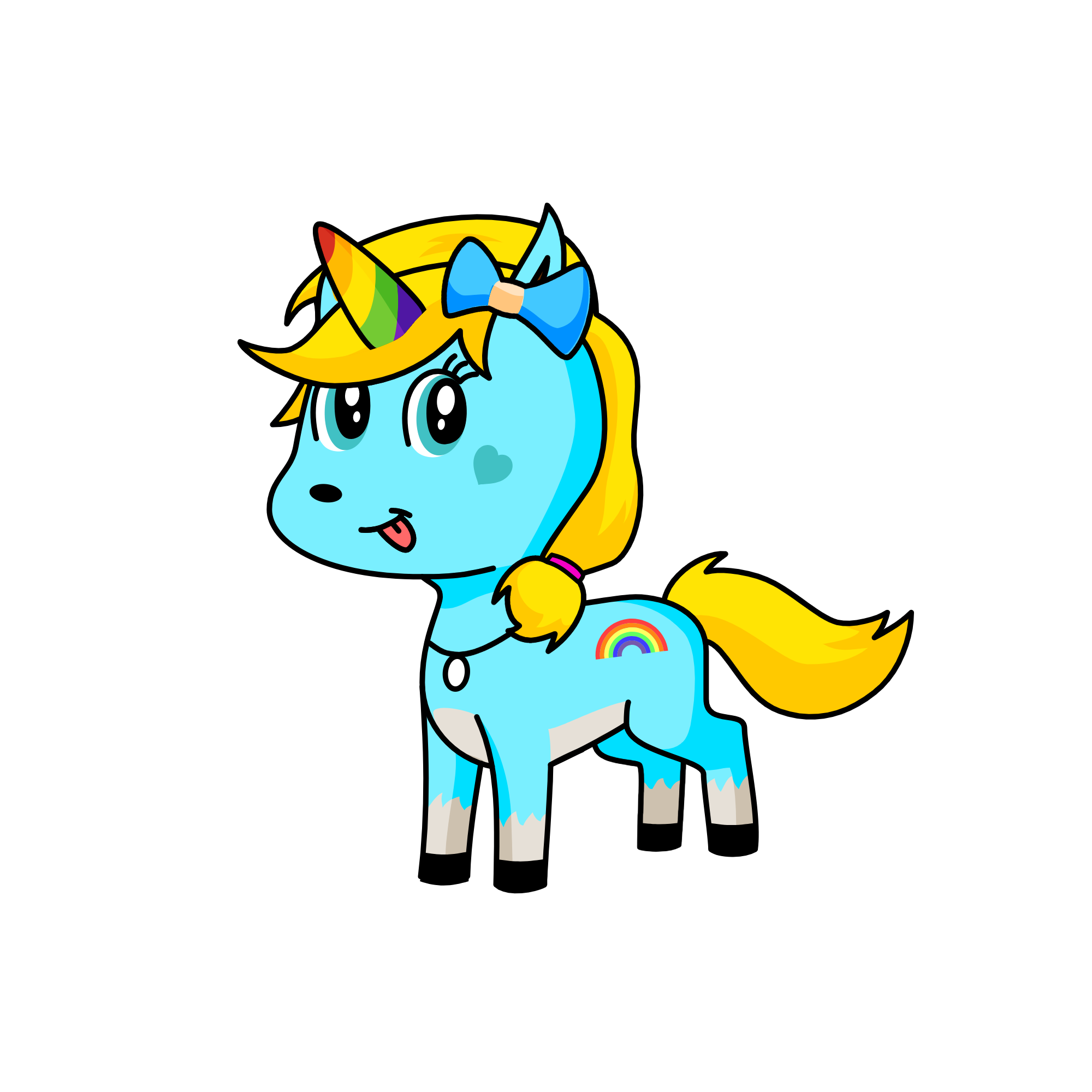 Rainbowdash, the unicorn