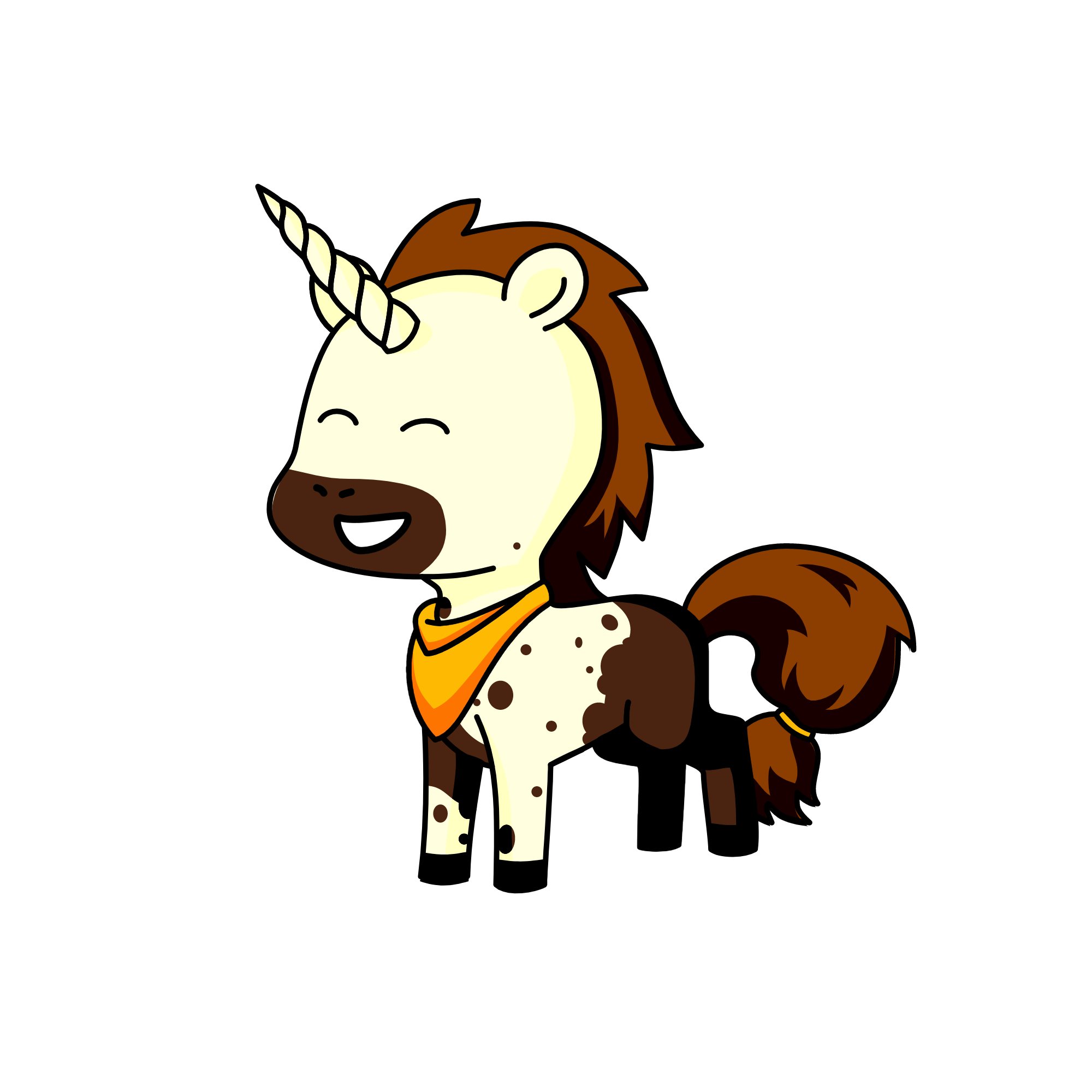 cow dude, the unicorn