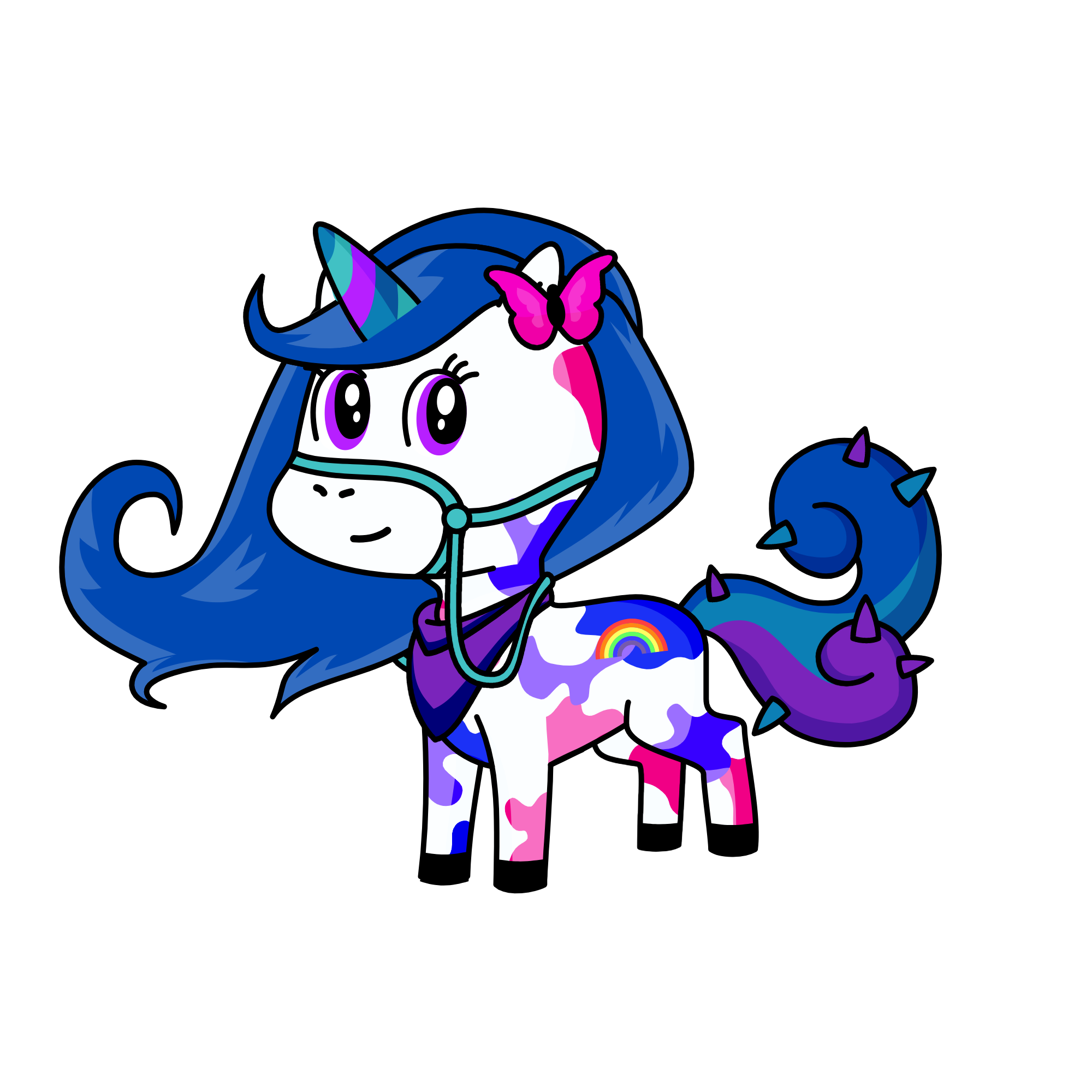 Spiky, the unicorn