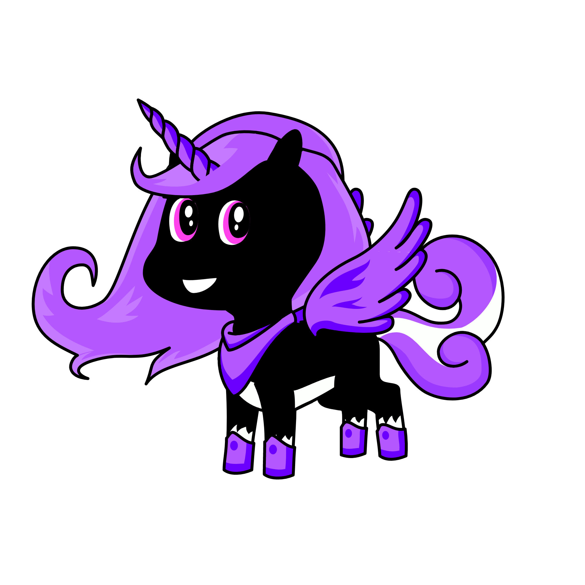 Purley, the unicorn