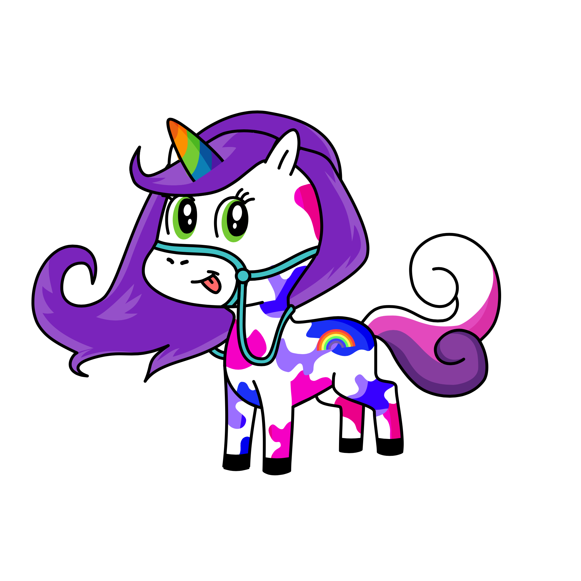 Princess Rainbow, the unicorn