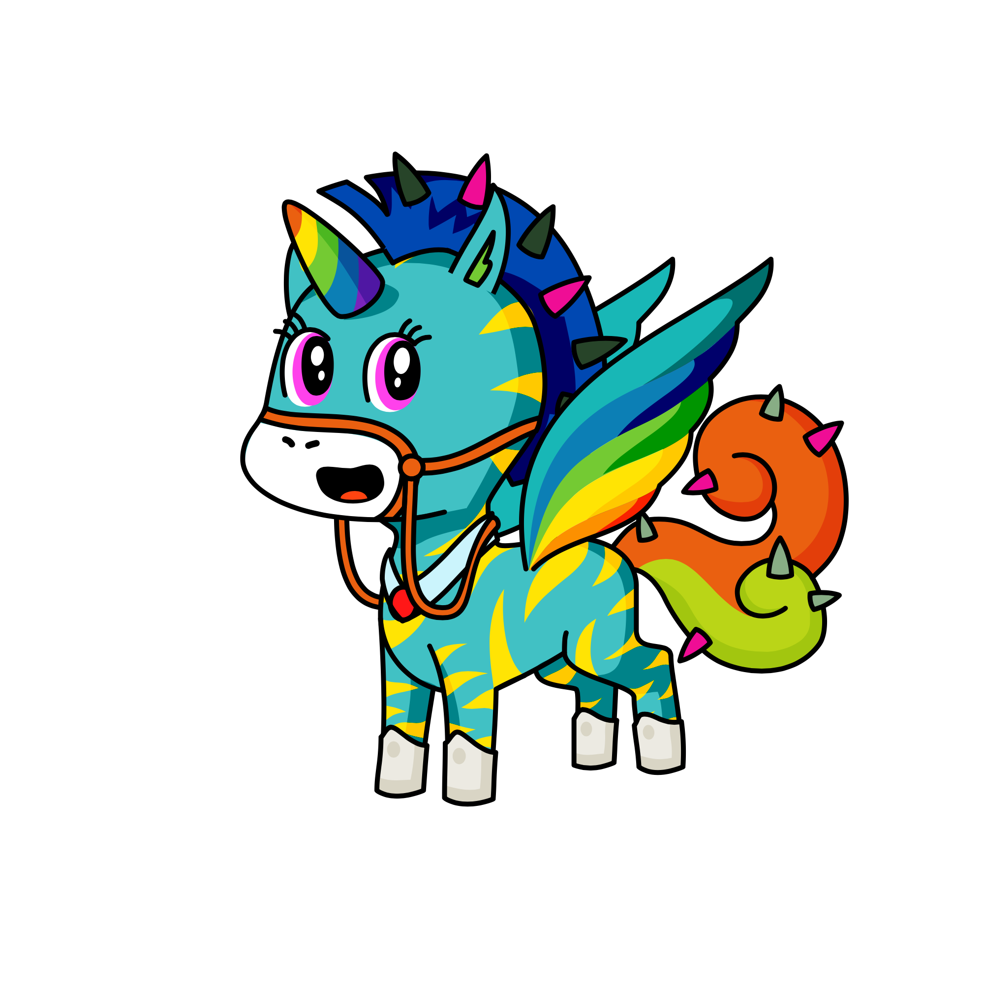 Colorful, the unicorn