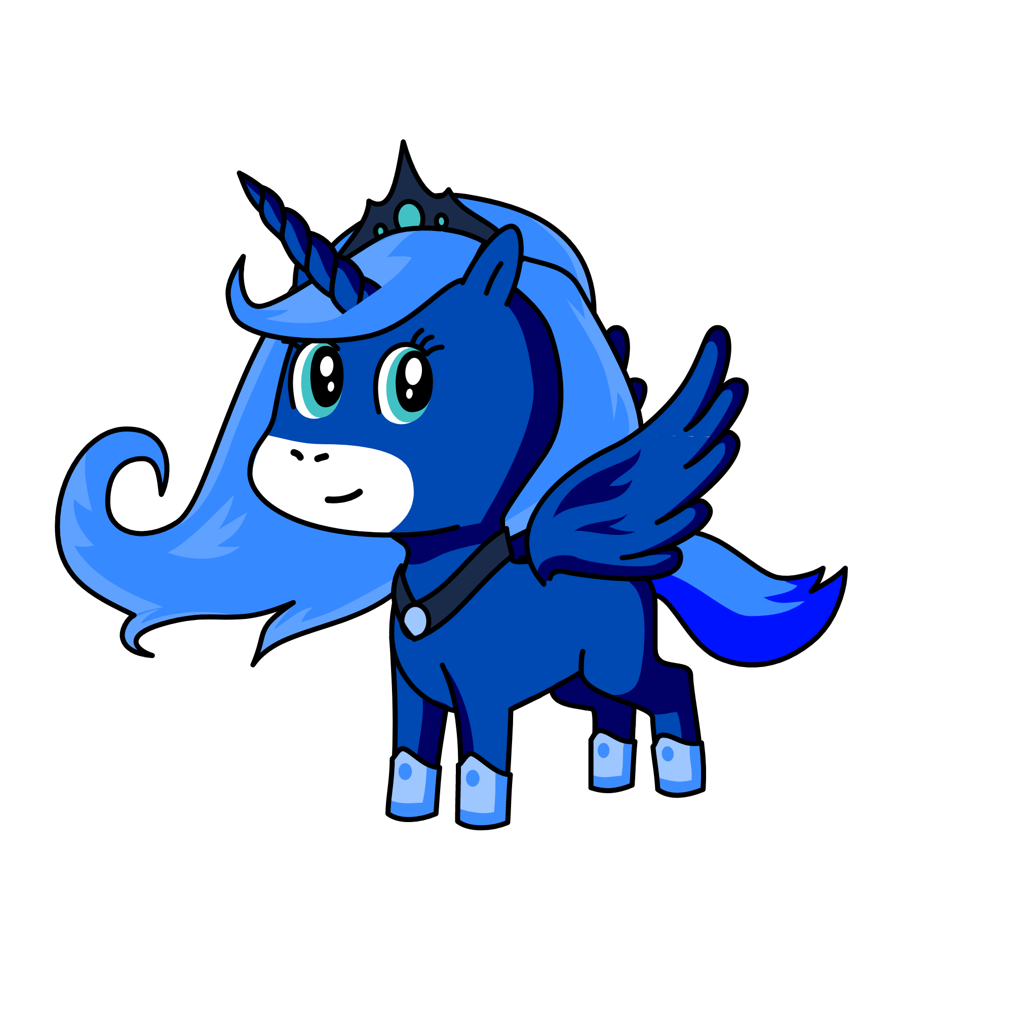 Luna glimmer🌙, the unicorn
