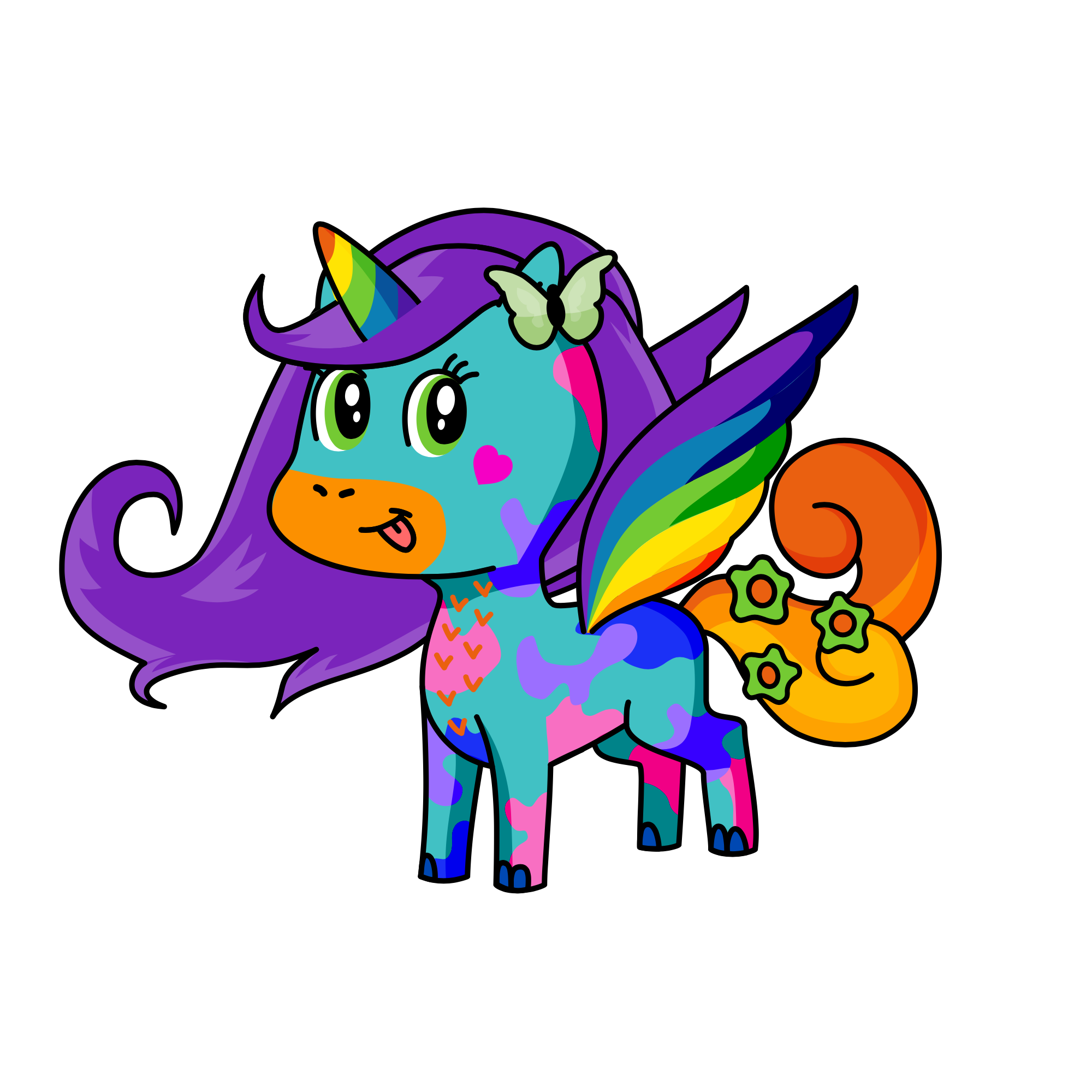 rainbow, the unicorn