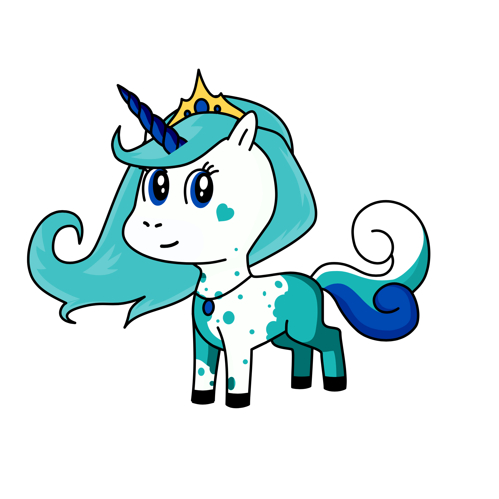 white foam, the unicorn