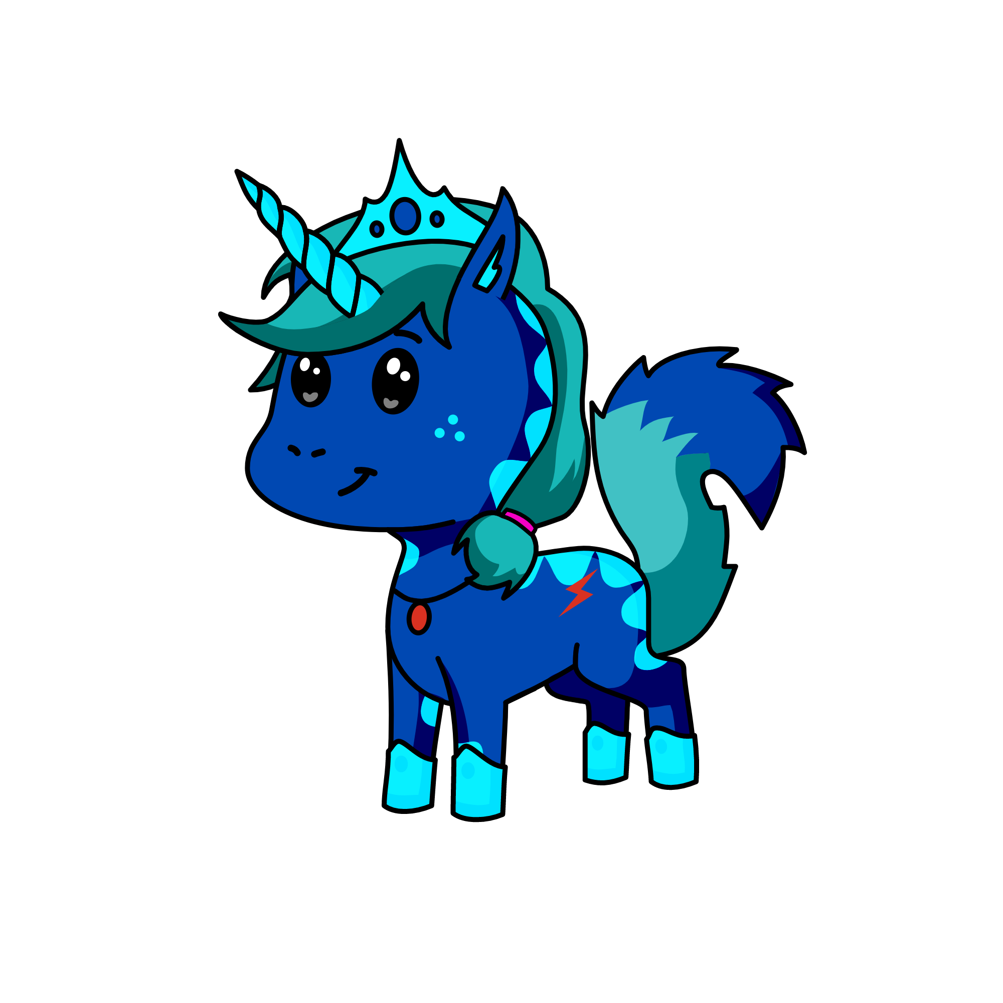 Aqua king of the Ocean, the unicorn