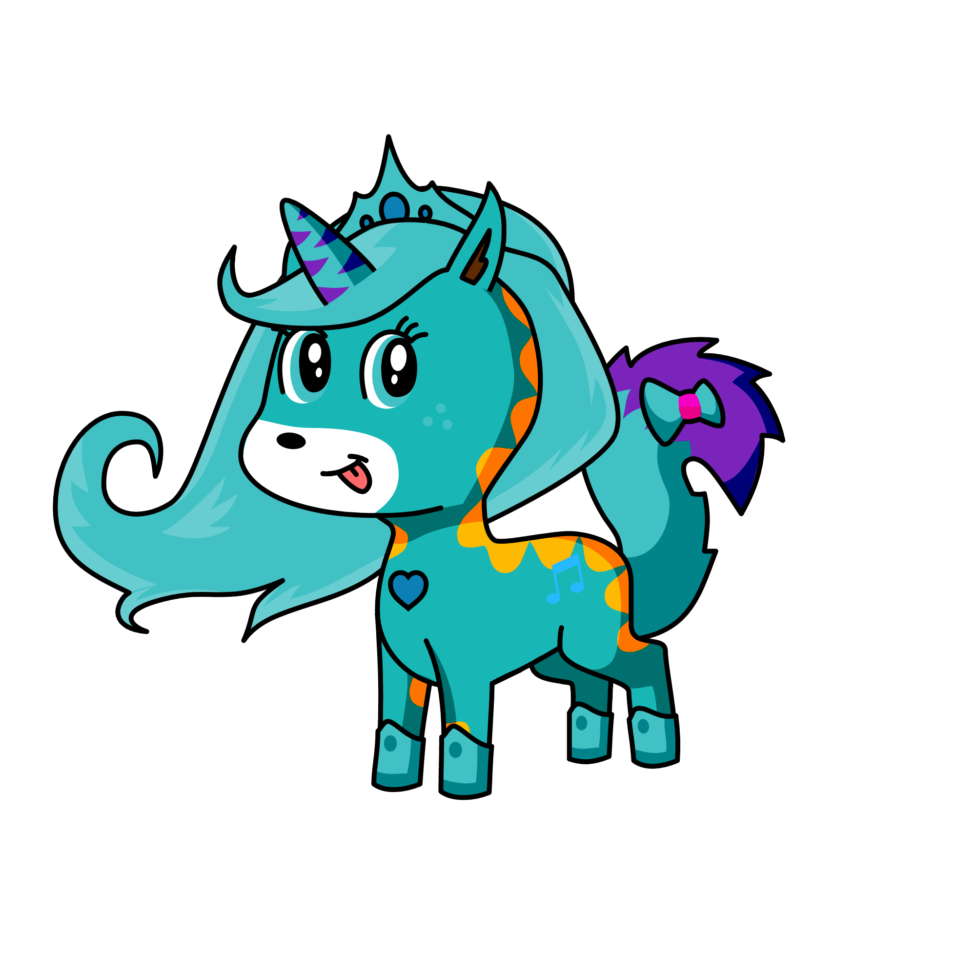 snowy, the unicorn