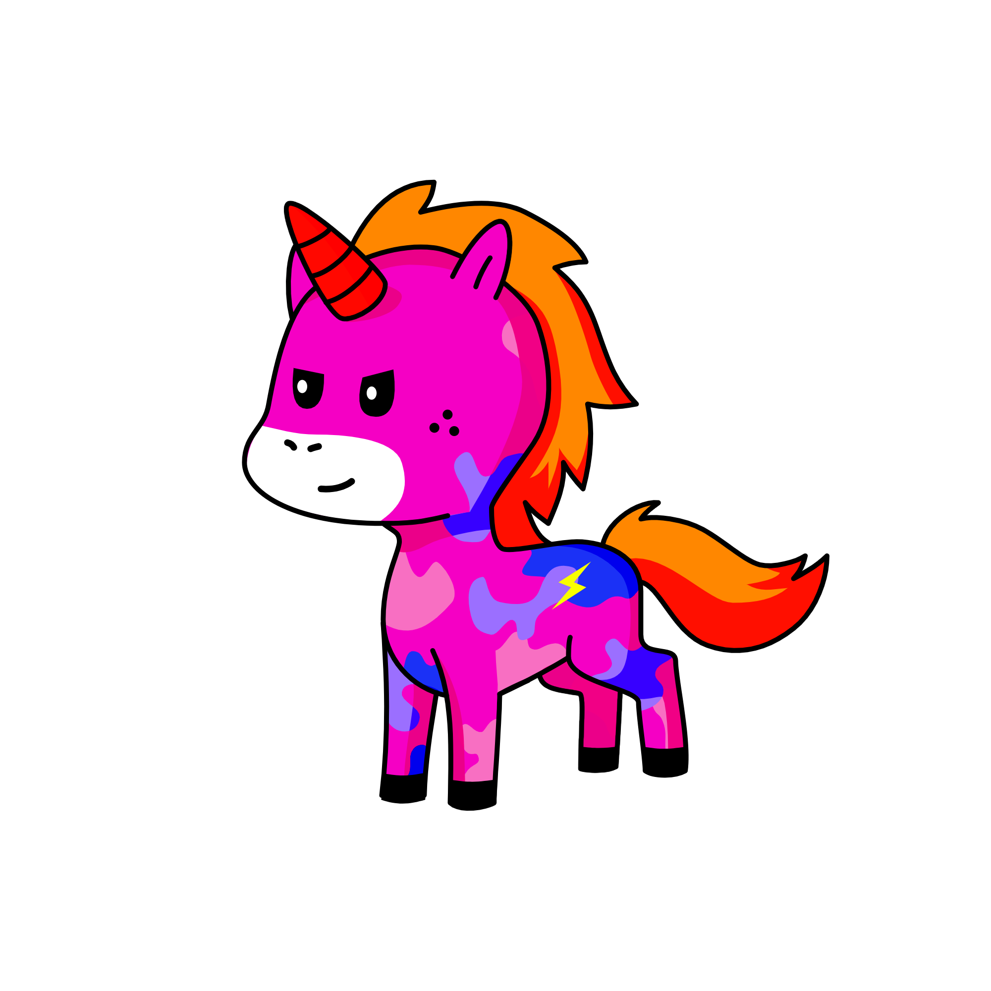 Fireball, the unicorn