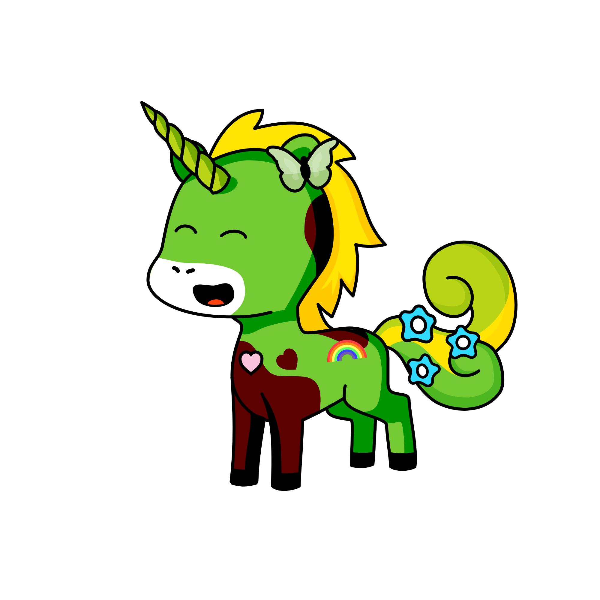 grassy, the unicorn