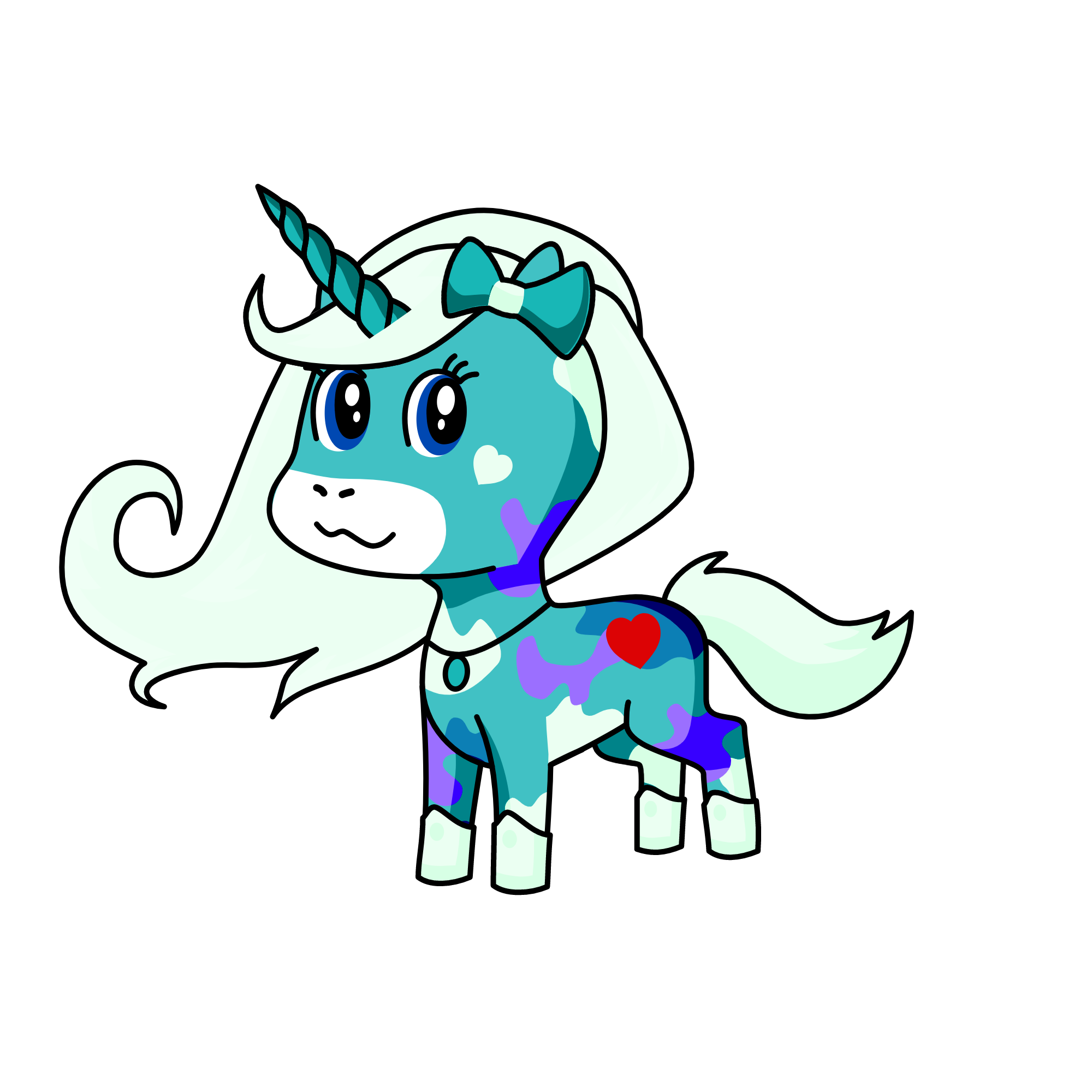 cloudy, the unicorn