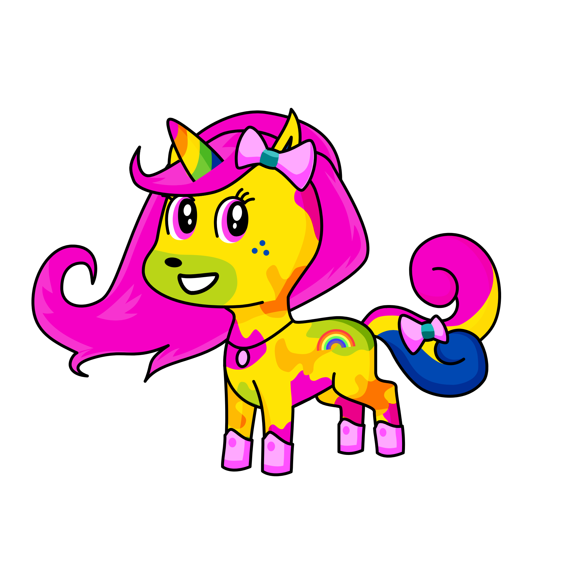 Rainbowcorn, the unicorn