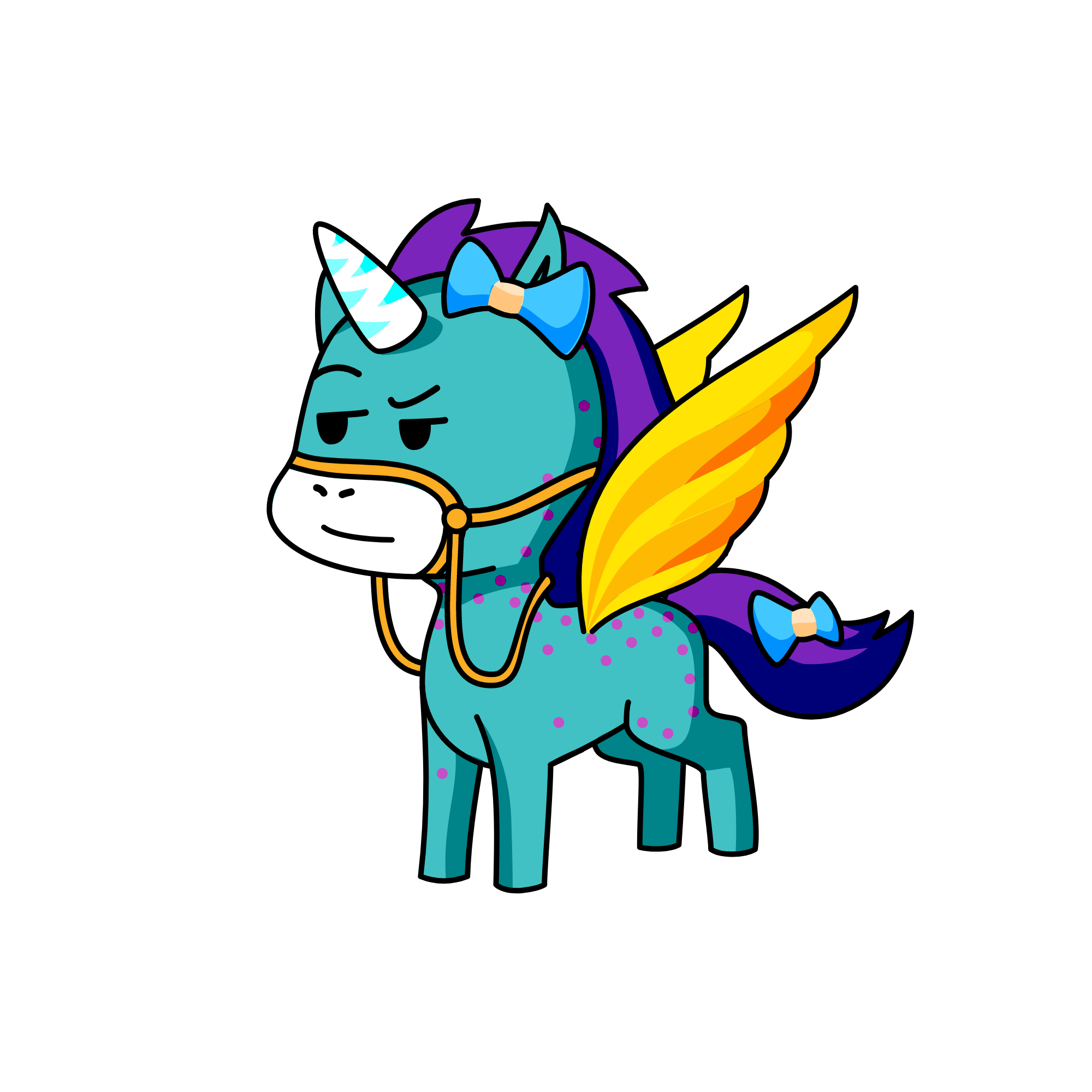 huikmnbgtrfdew, the unicorn