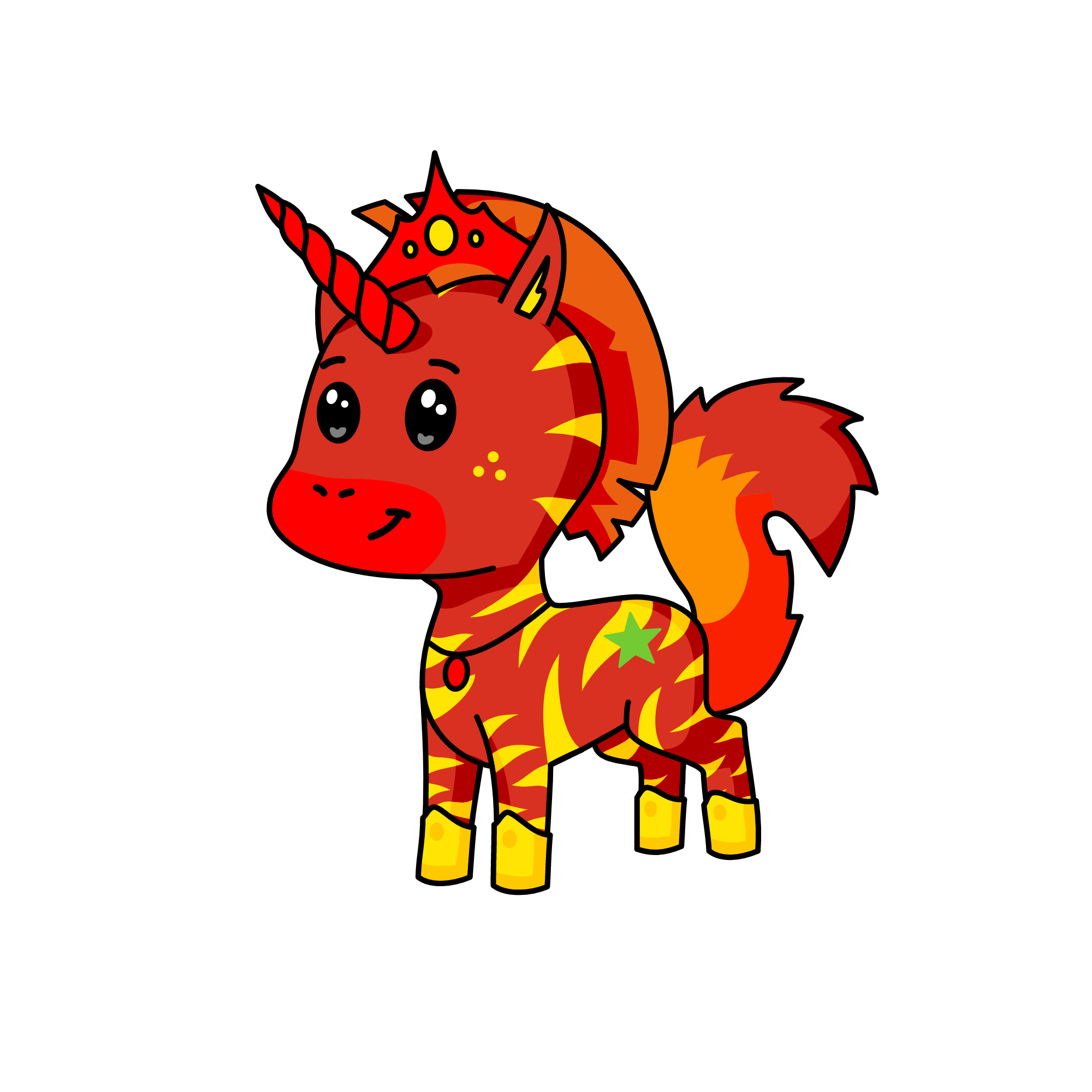 Blaze king of fire, the unicorn