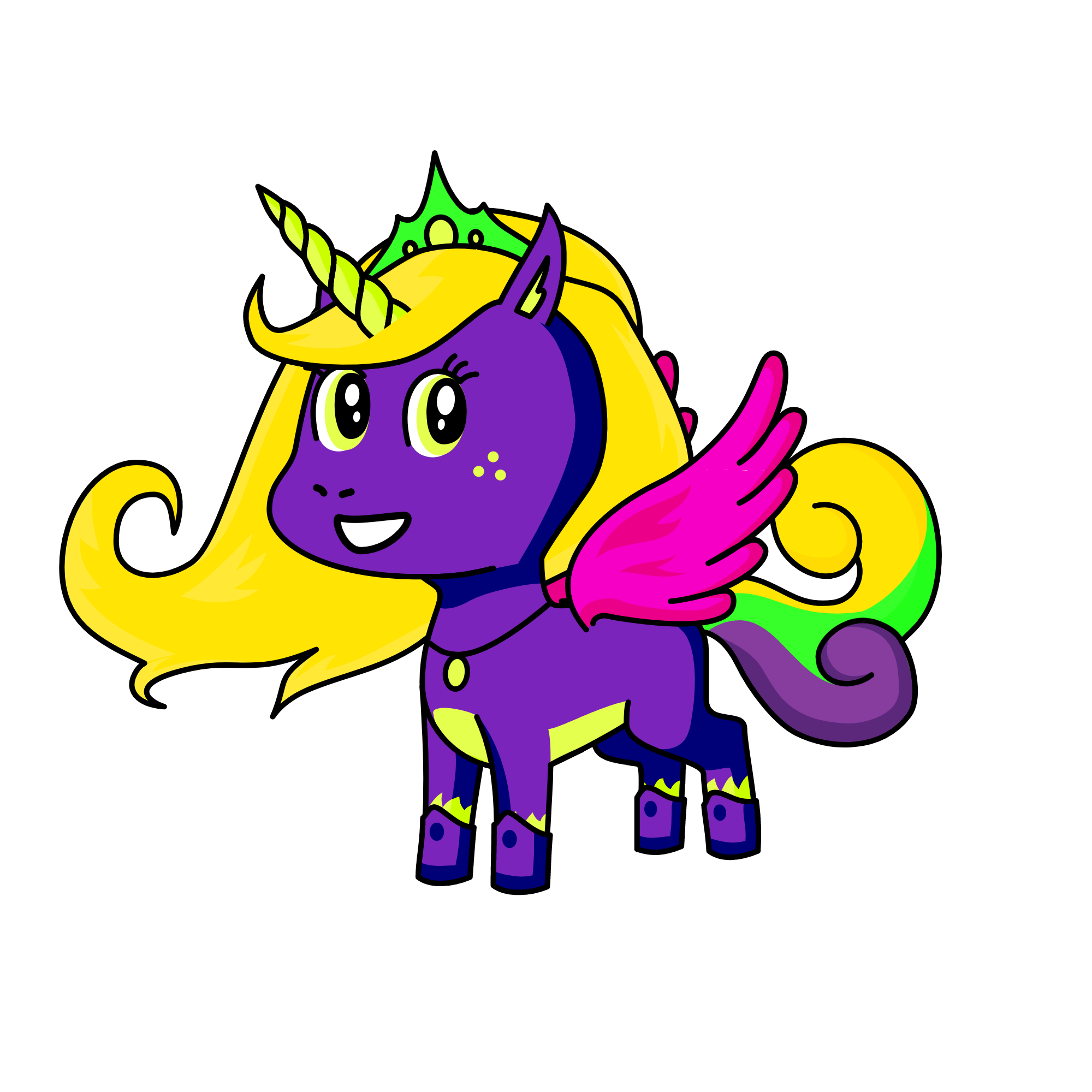 Lusish Queen of air, the unicorn