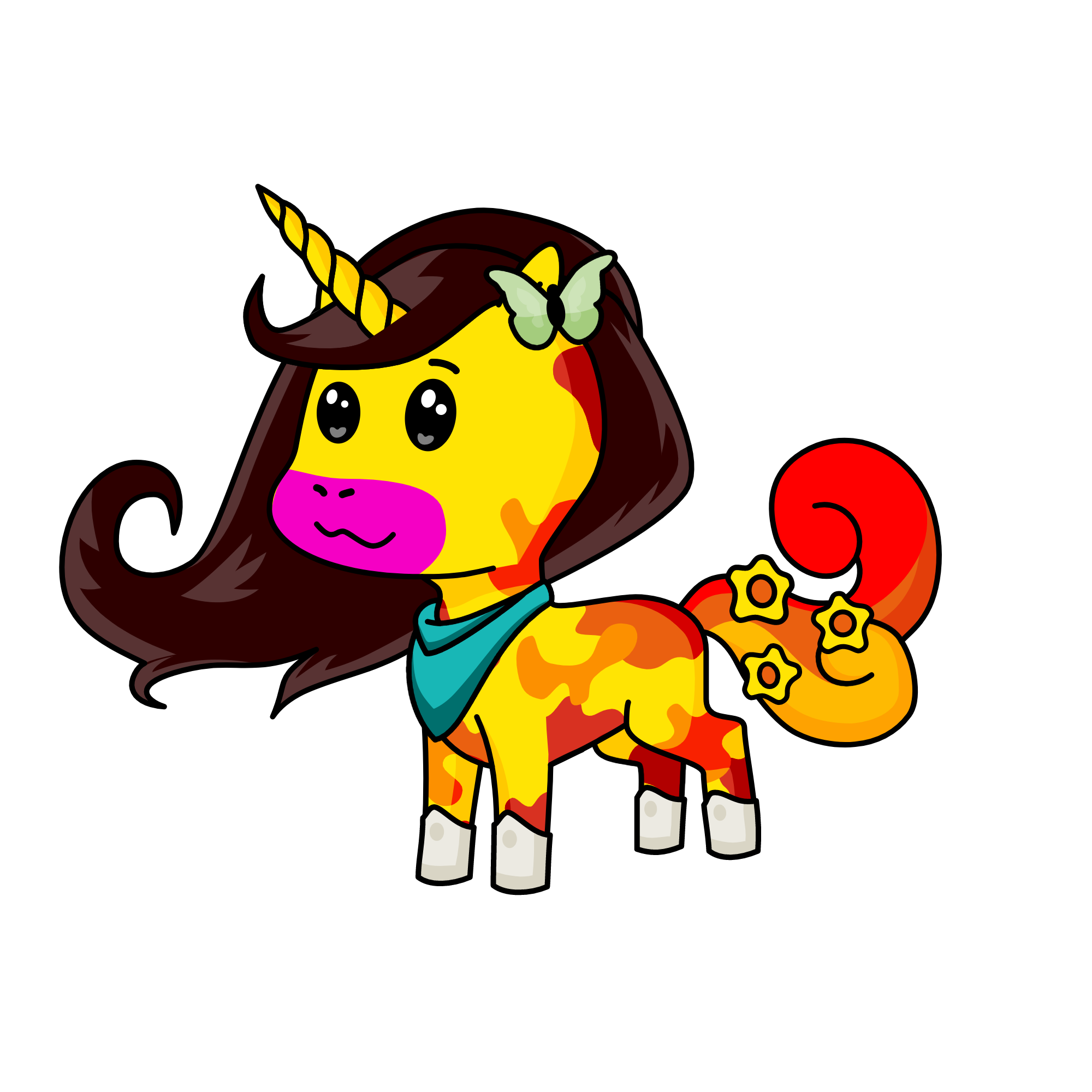 Dusky, the unicorn