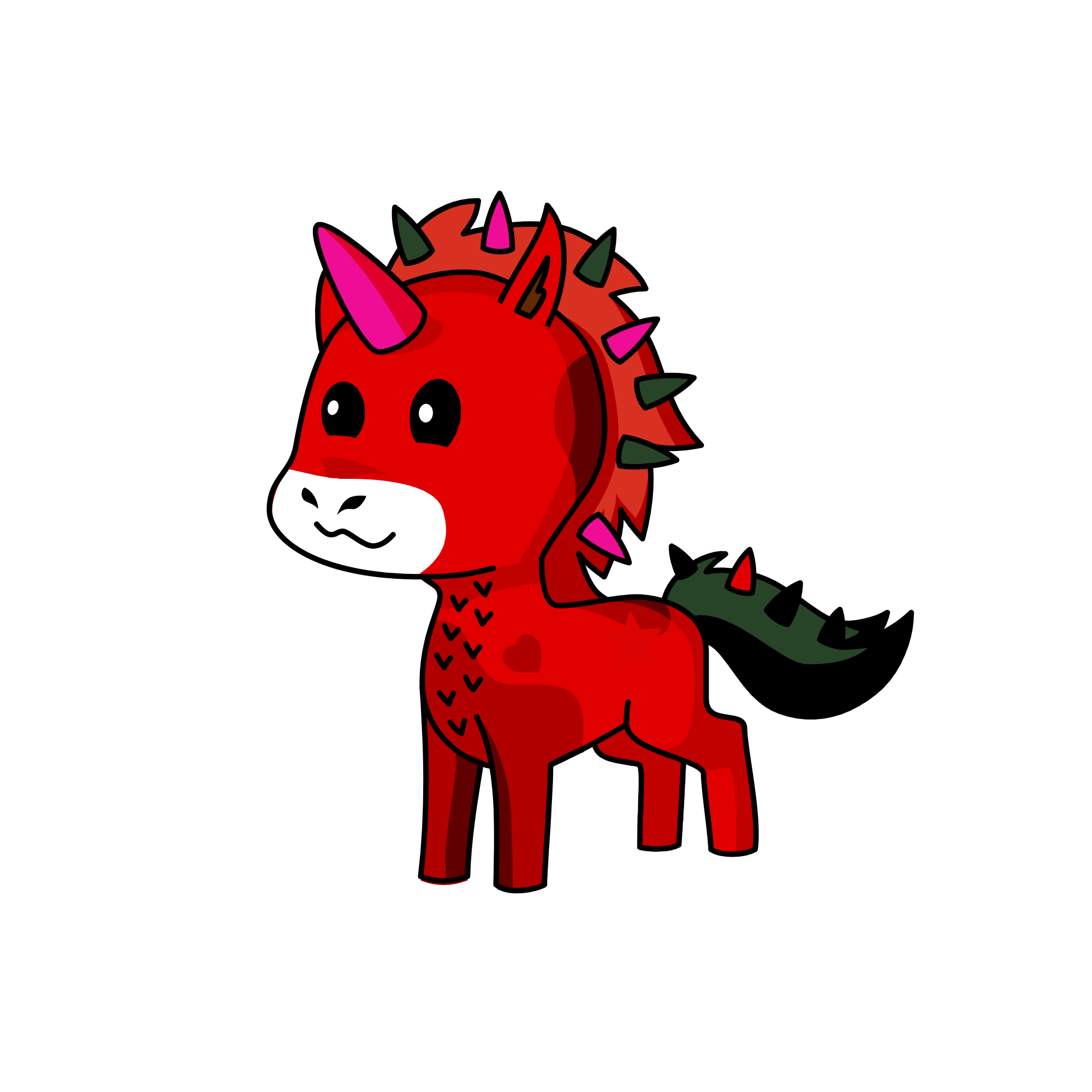 D, the unicorn