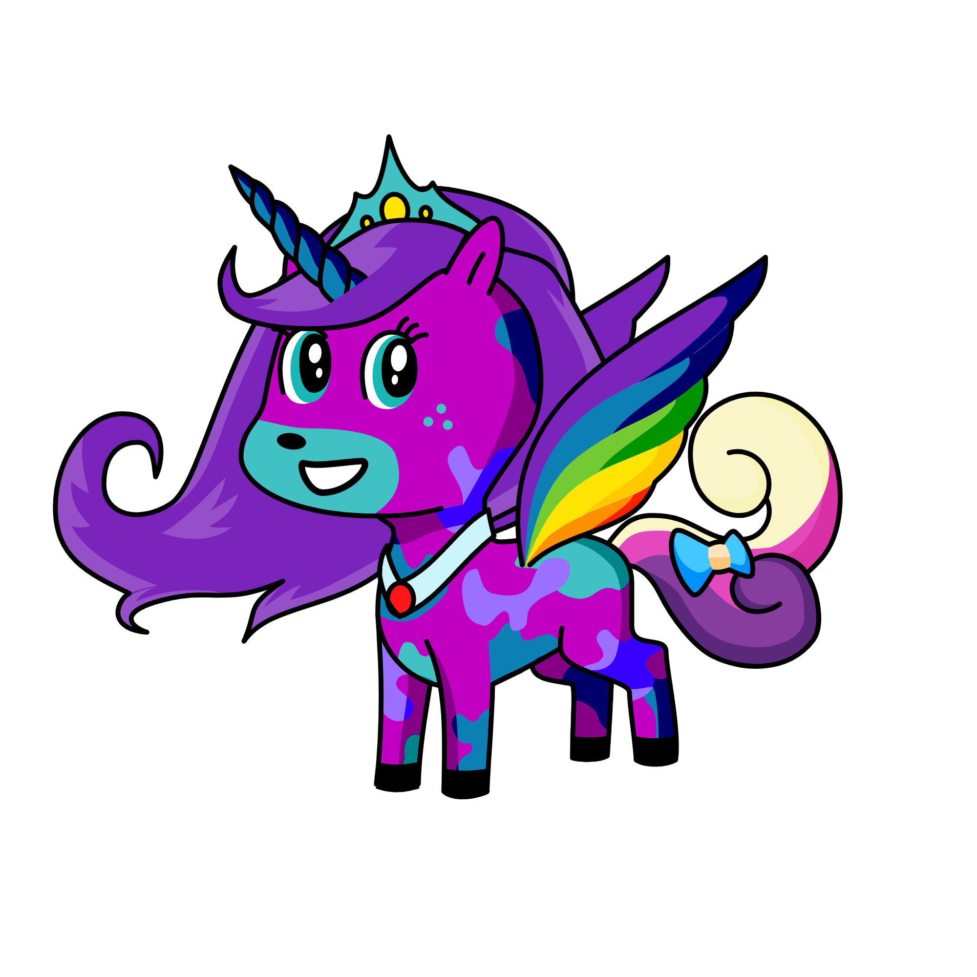 Queen muna, the unicorn