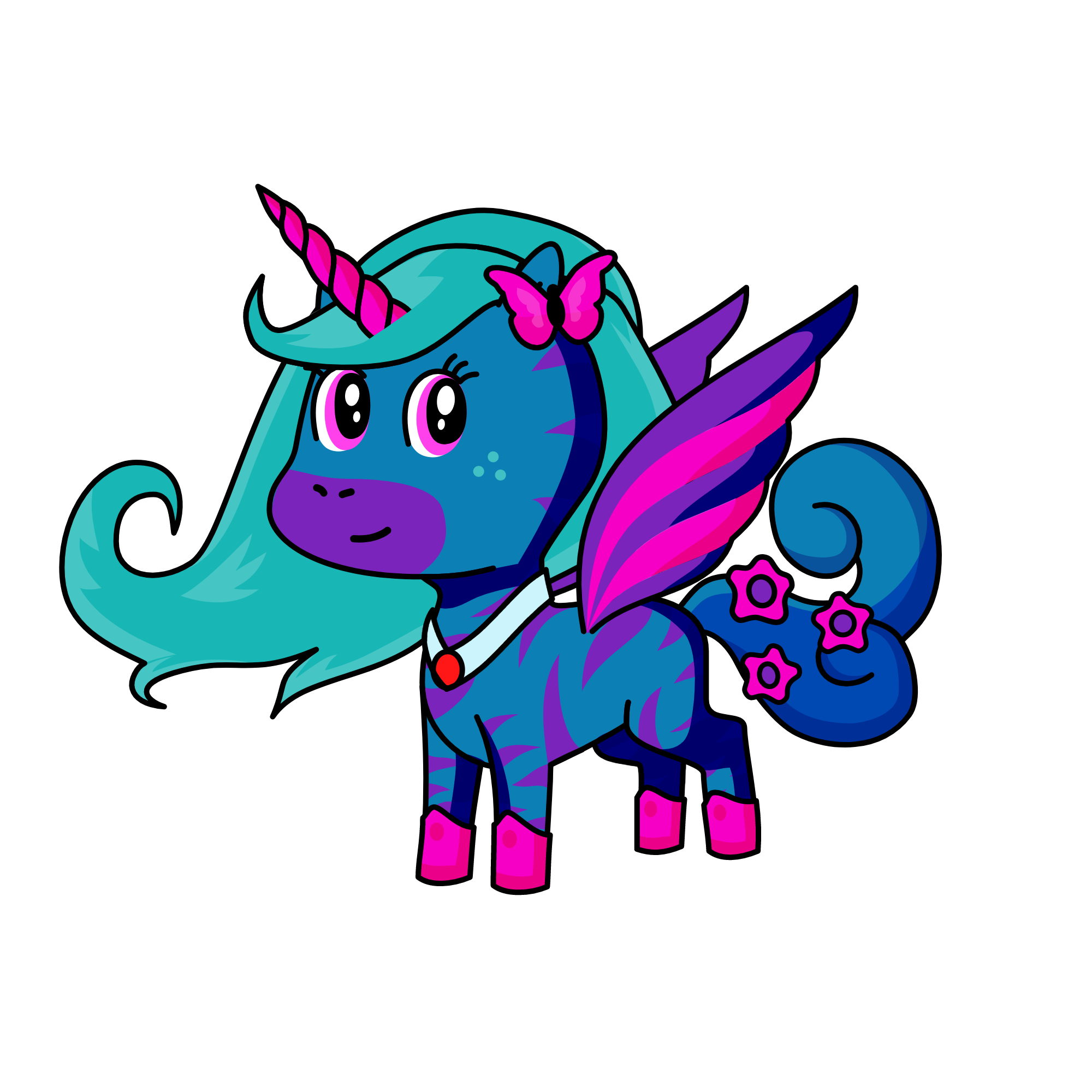 Queen Muna, the unicorn