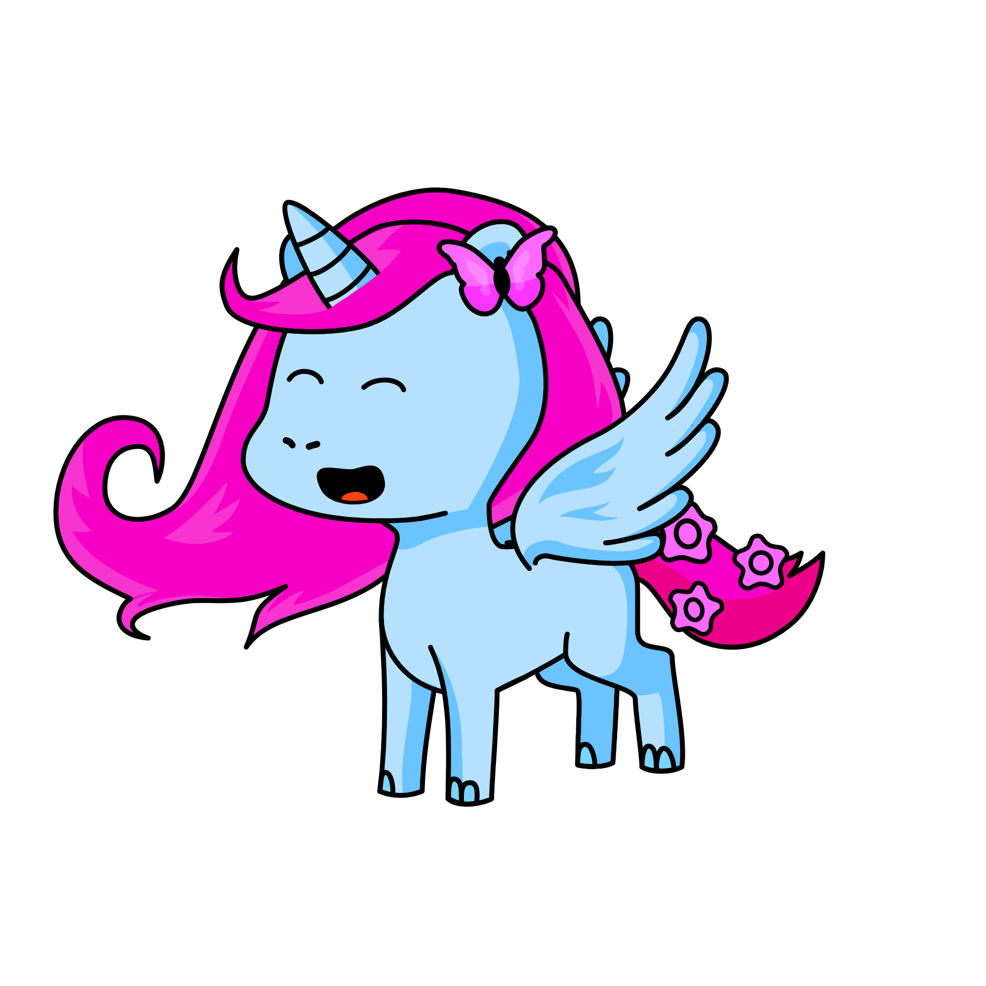 violet, the unicorn