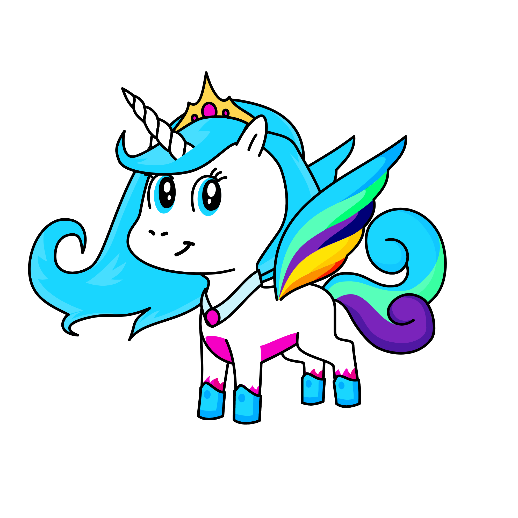 Pricesa Celestia , the unicorn